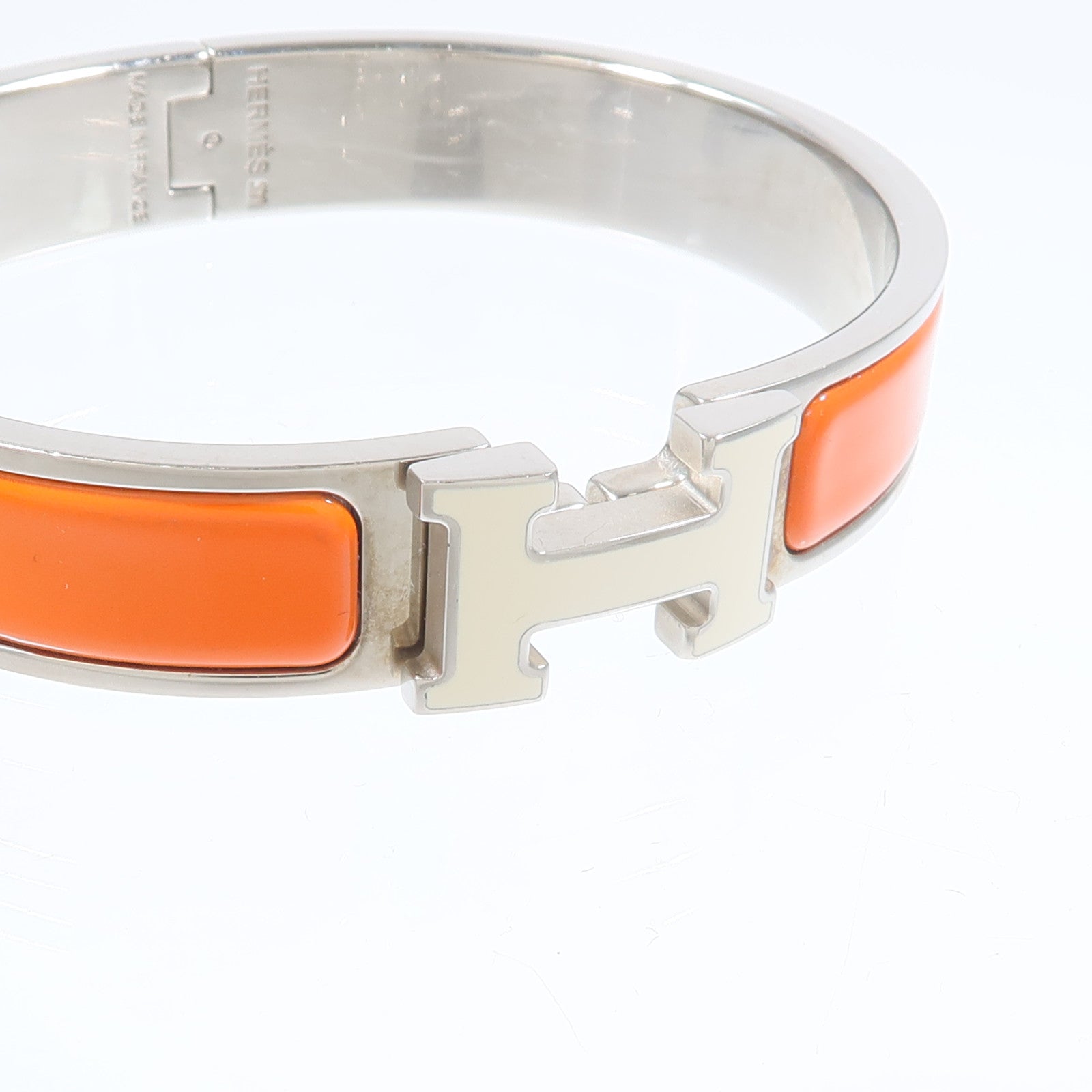 HERMES 琺瑯/金屬Clic H Bracelet手鐲