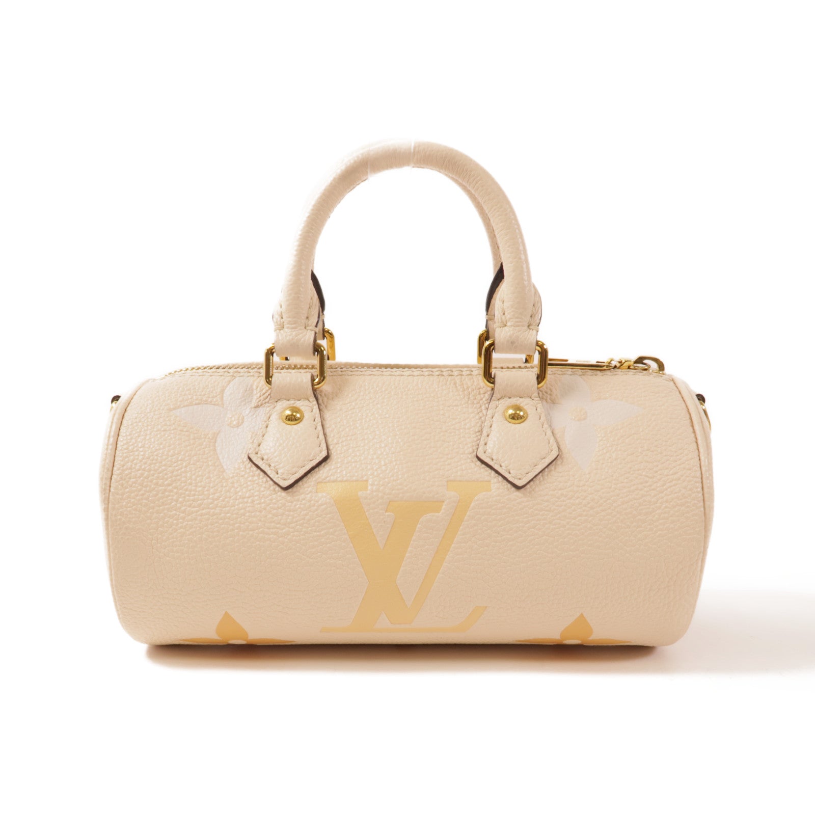 LOUIS VUITTON Monogram Empreinte Papillon BB金扣手挽肩背兩用袋