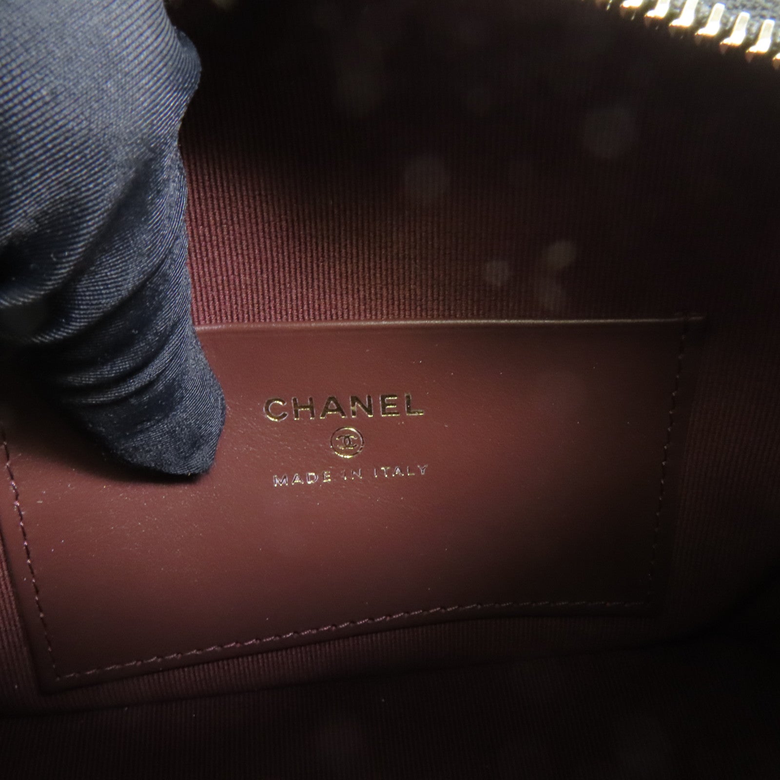 CHANEL 牛皮皮革Hobo Bag金扣手挽肩背兩用袋