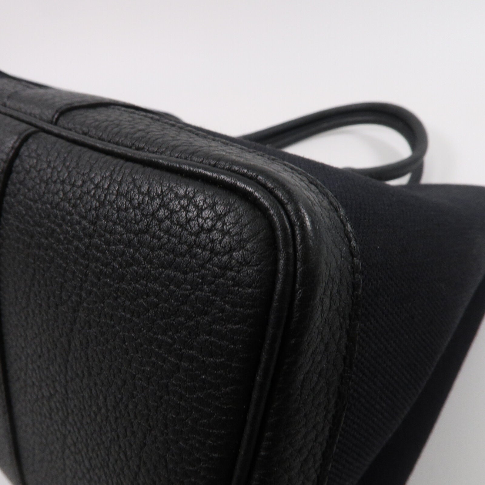 HERMES 帆布Garden Party PM手挽袋Noir