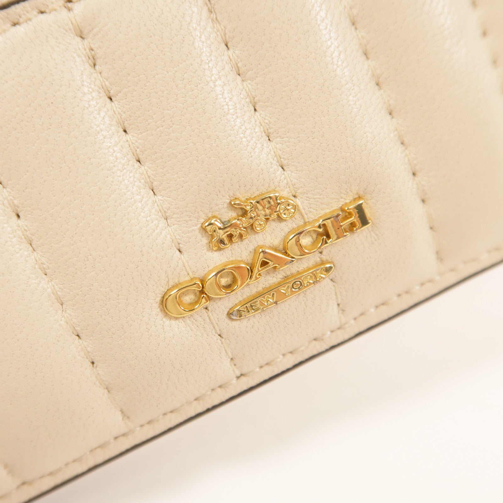 COACH 牛皮皮革Card Case金扣卡片套