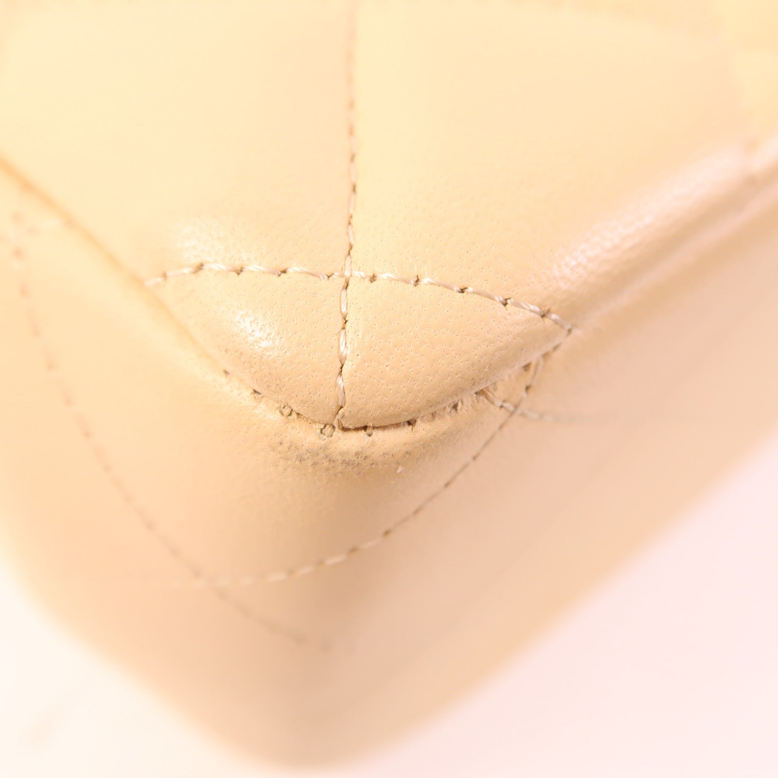 CHANEL 羊皮皮革Large Classic銀扣鏈帶肩背袋