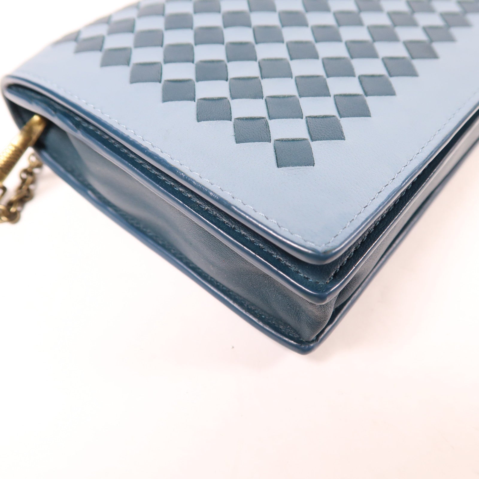 BOTTEGA VENETA 【激減優惠】羊皮皮革Shoulder Bag金扣肩背袋