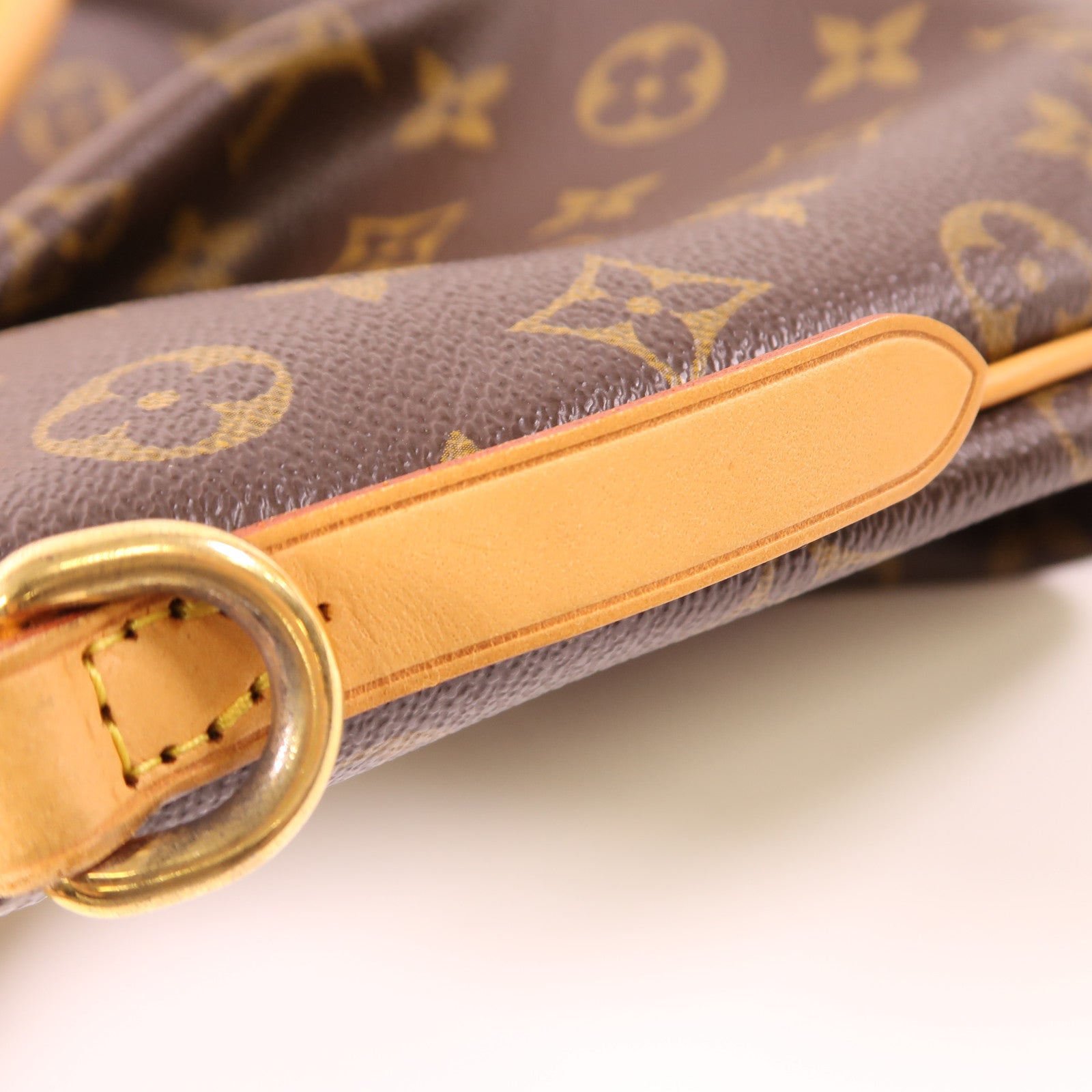 LOUIS VUITTON Monogram Turenne MM金扣手挽肩背兩用袋棕色