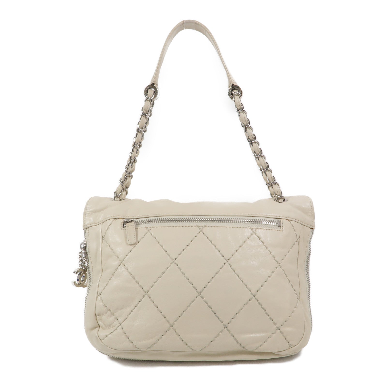 CHANEL 牛皮皮革Chain Shoulder鏈帶肩背袋
