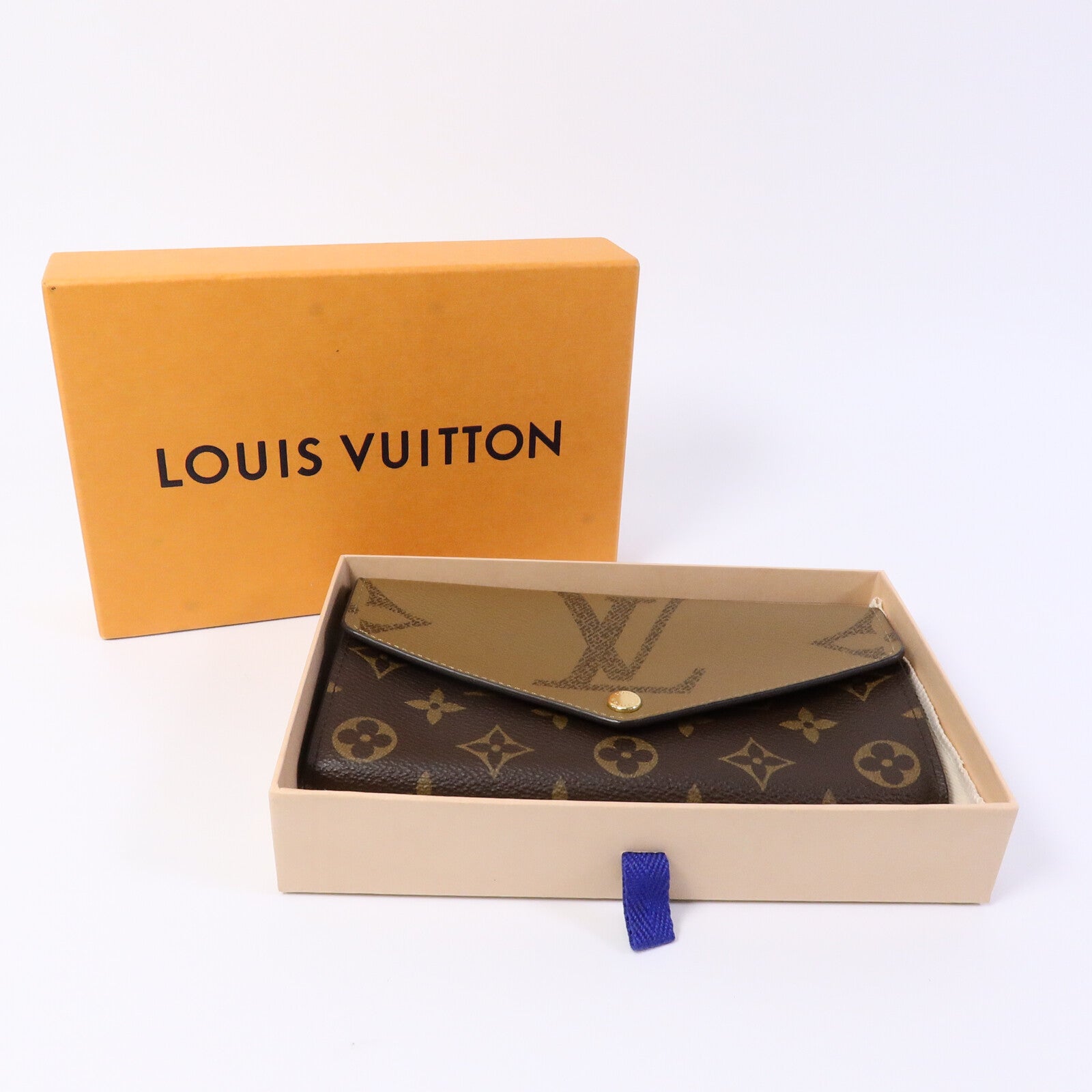 LOUIS VUITTON Mono Reverse Giant Sarah Long Wallet長錢包