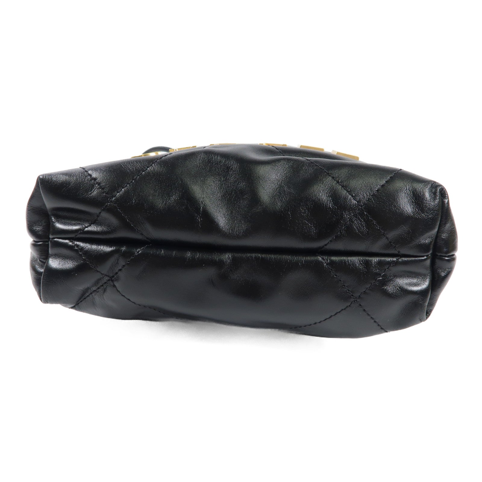CHANEL 羊皮皮革Mini 22金扣鏈帶肩背袋