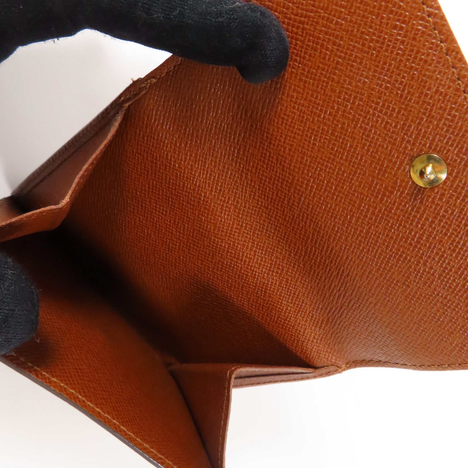 LOUIS VUITTON Monogram Wallet金扣錢包啡色