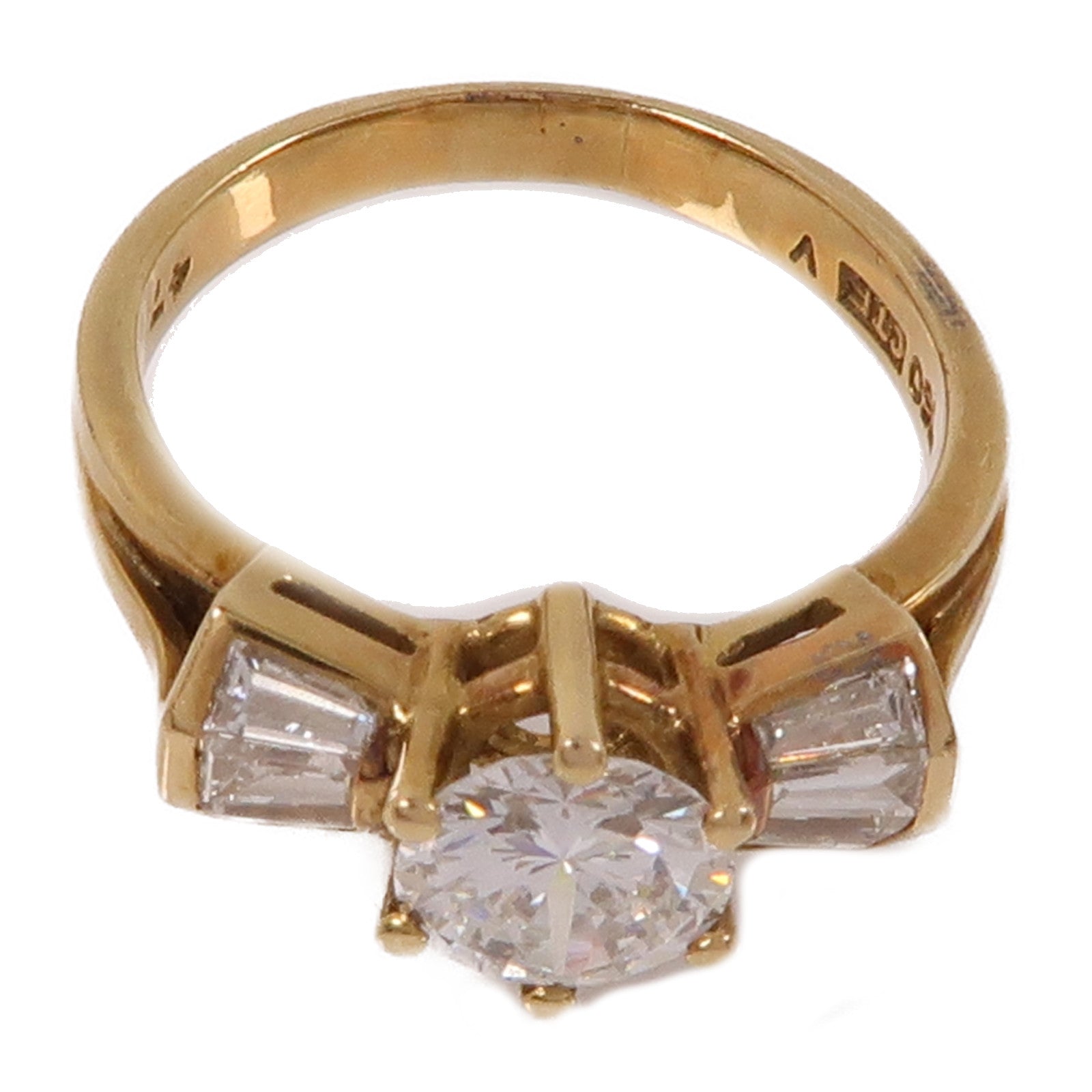 JEWELRY 18K黃金Diamond Ring鑽石戒指US#7.25