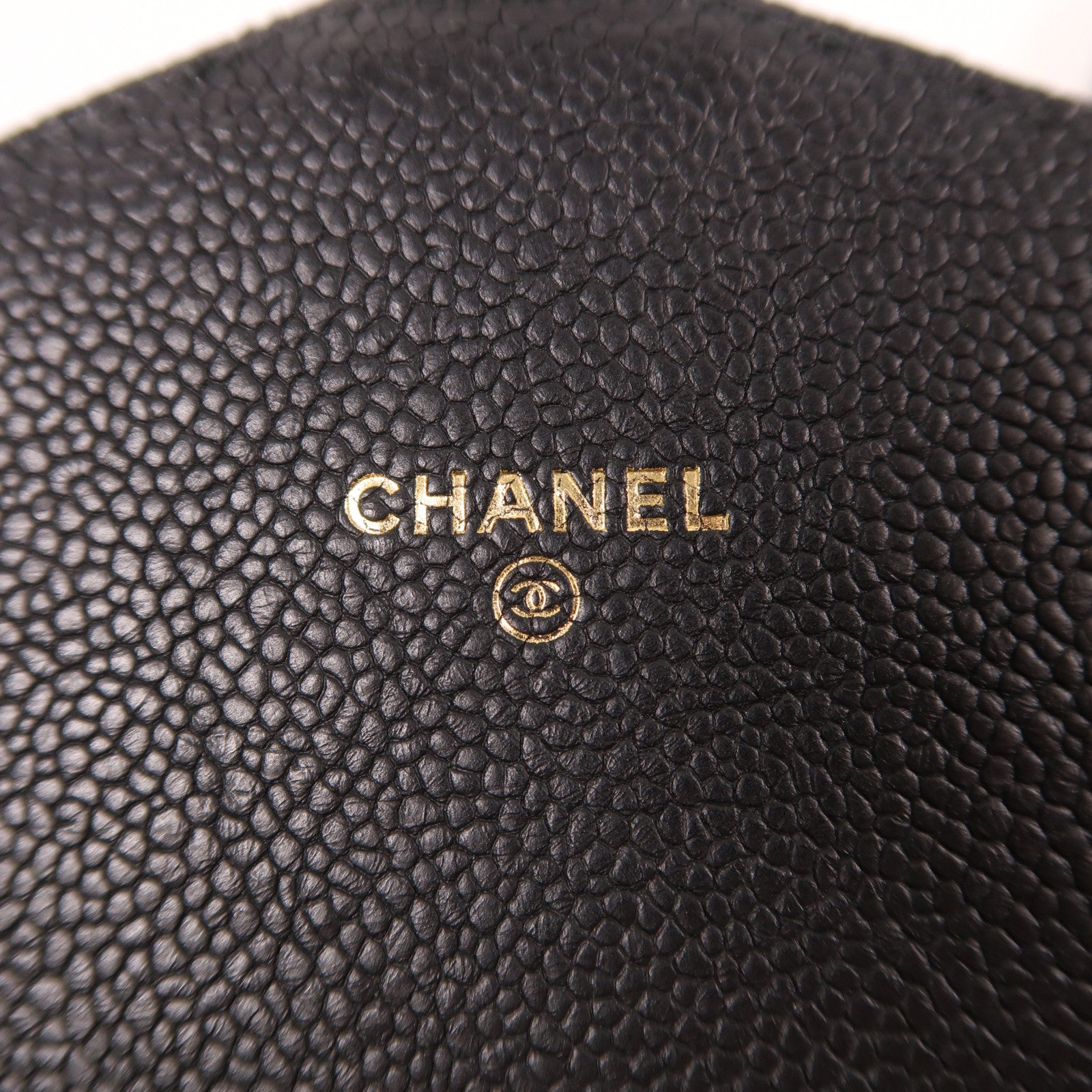 CHANEL CC GHW Chain Shoulder Bag Calfskin Leather Black