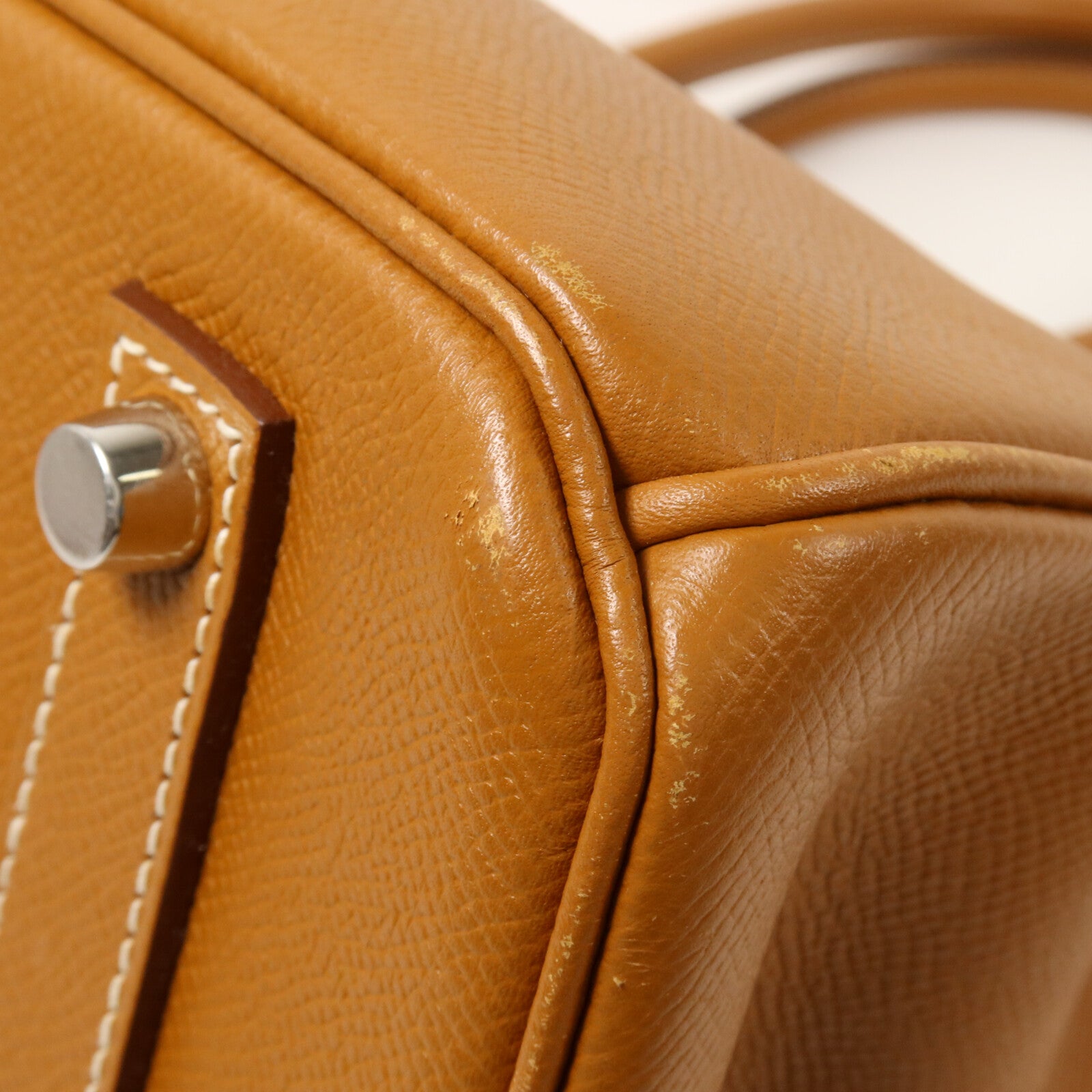 HERMES Epsom皮革Birkin 35手挽袋Gold