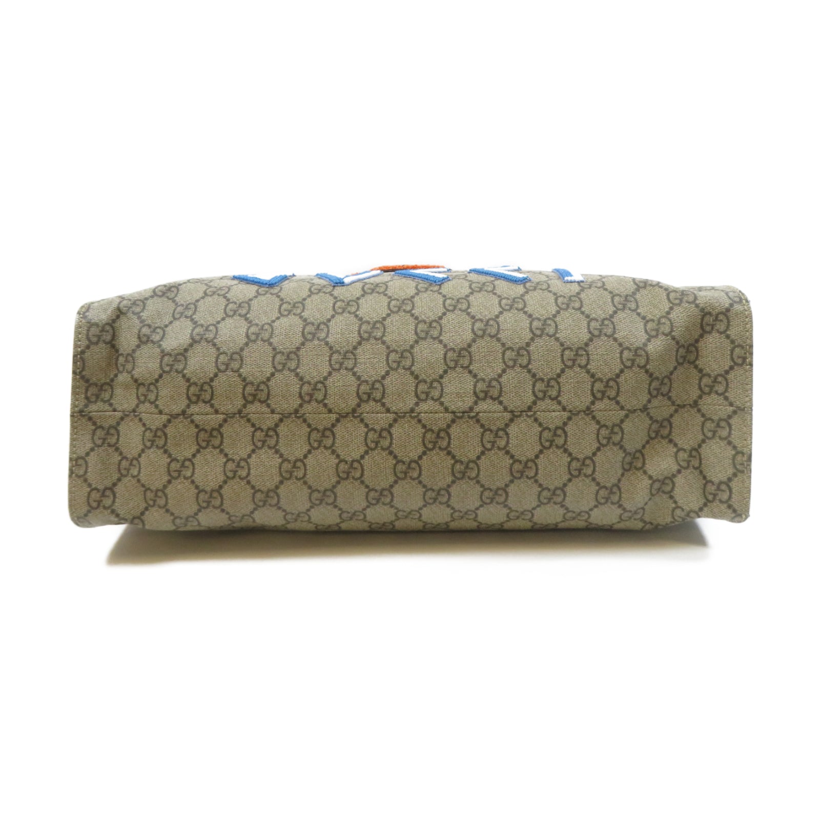 GUCCI 塗層帆布Disney x Gucci Donald Duck 2 Way Shoulder金扣手挽肩背兩用袋啡色