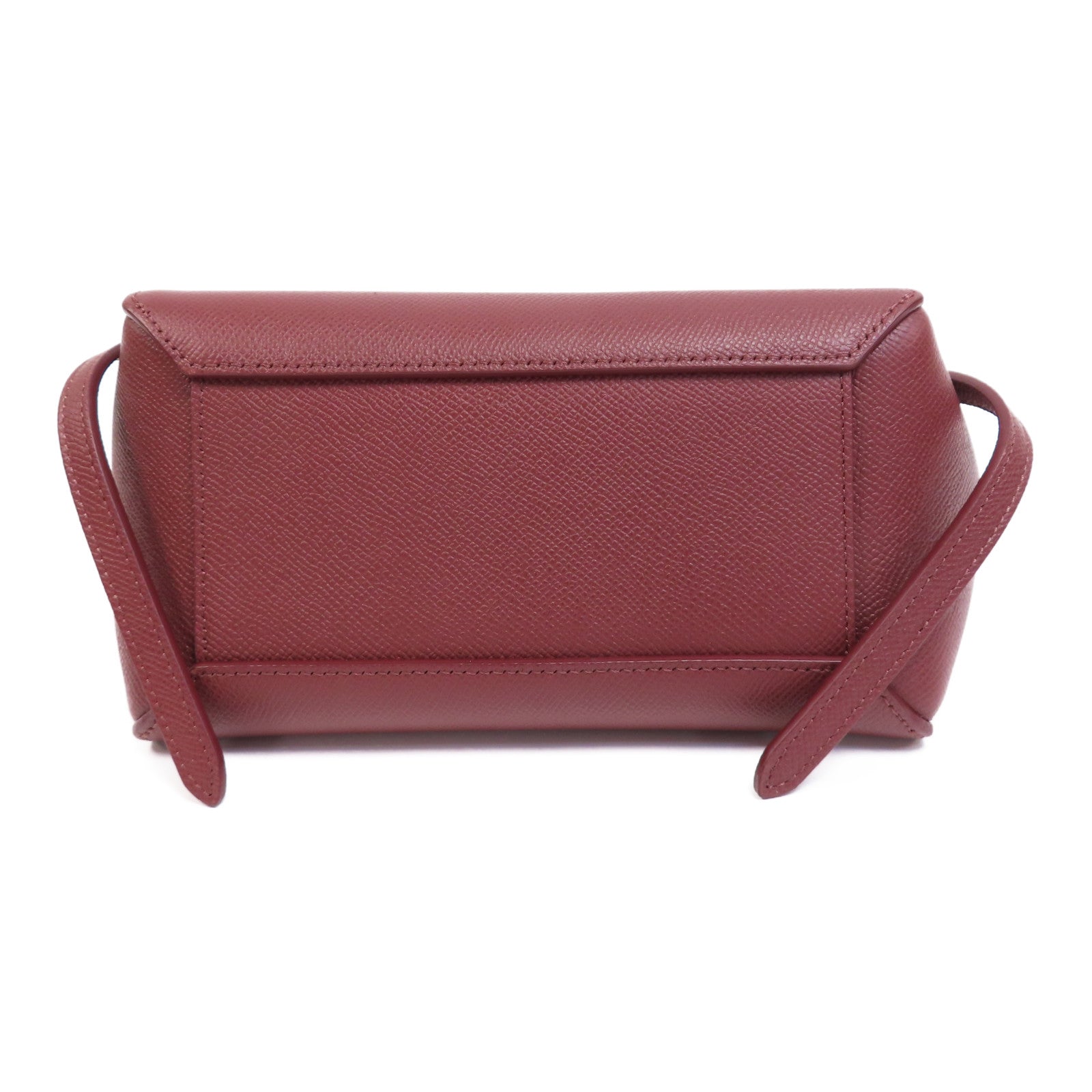 CELINE 牛皮皮革Nano Belt Bag金扣手挽肩背兩用袋紅色