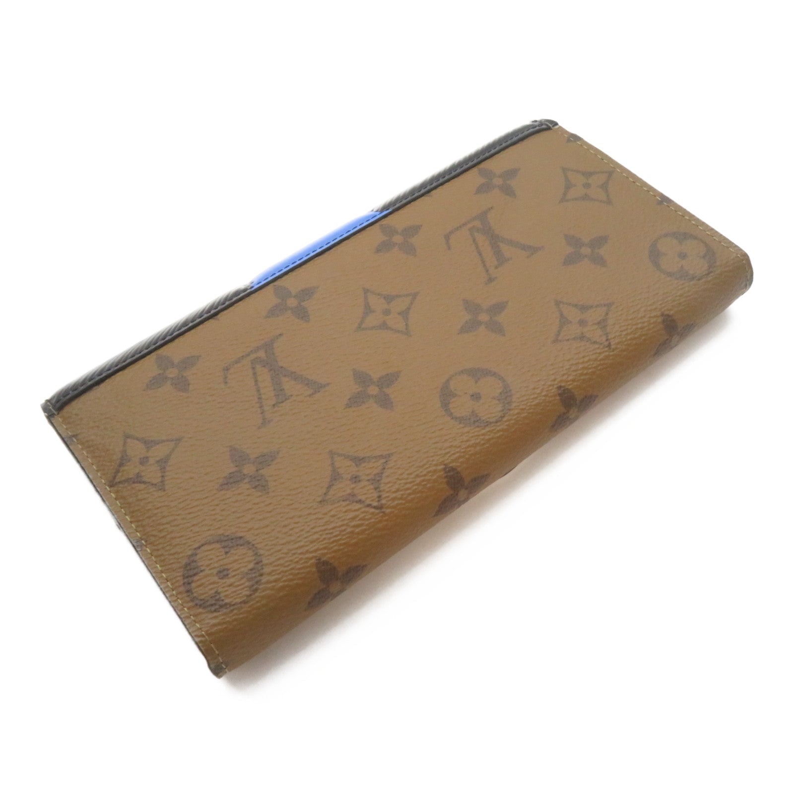 LOUIS VUITTON Monogram Kabuki Mask Sarah Wallet銀扣長錢包啡色彩色
