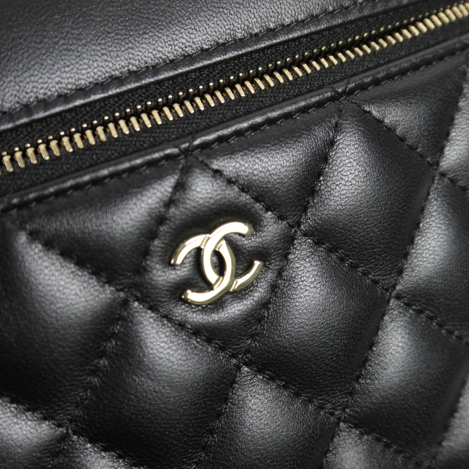 CHANEL 羊皮皮革Vanity Case手挽袋