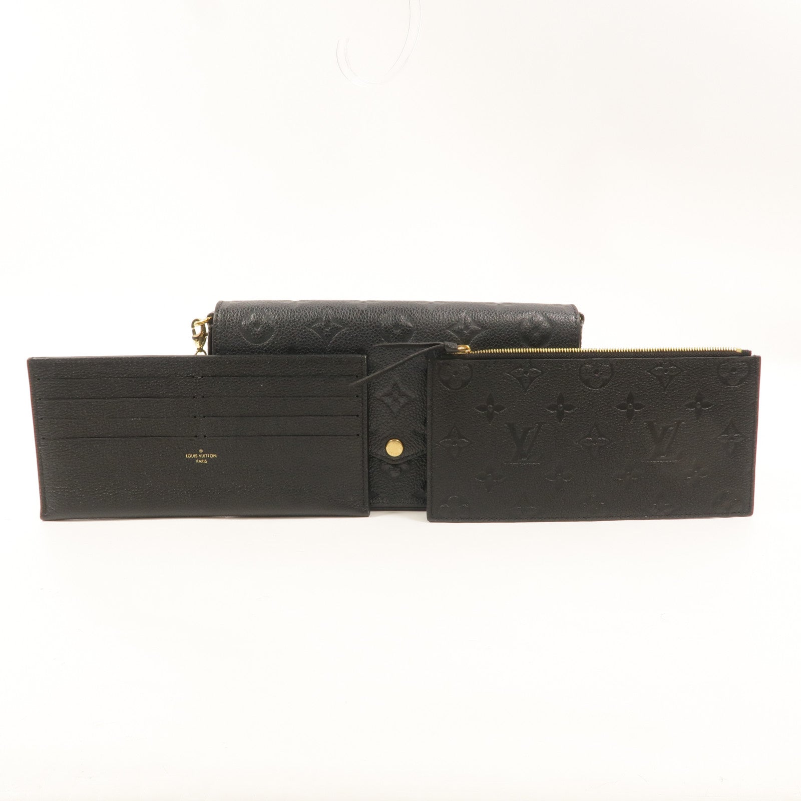 LOUIS VUITTON Monogram Empreinte Felicie Pochette鏈帶肩背袋