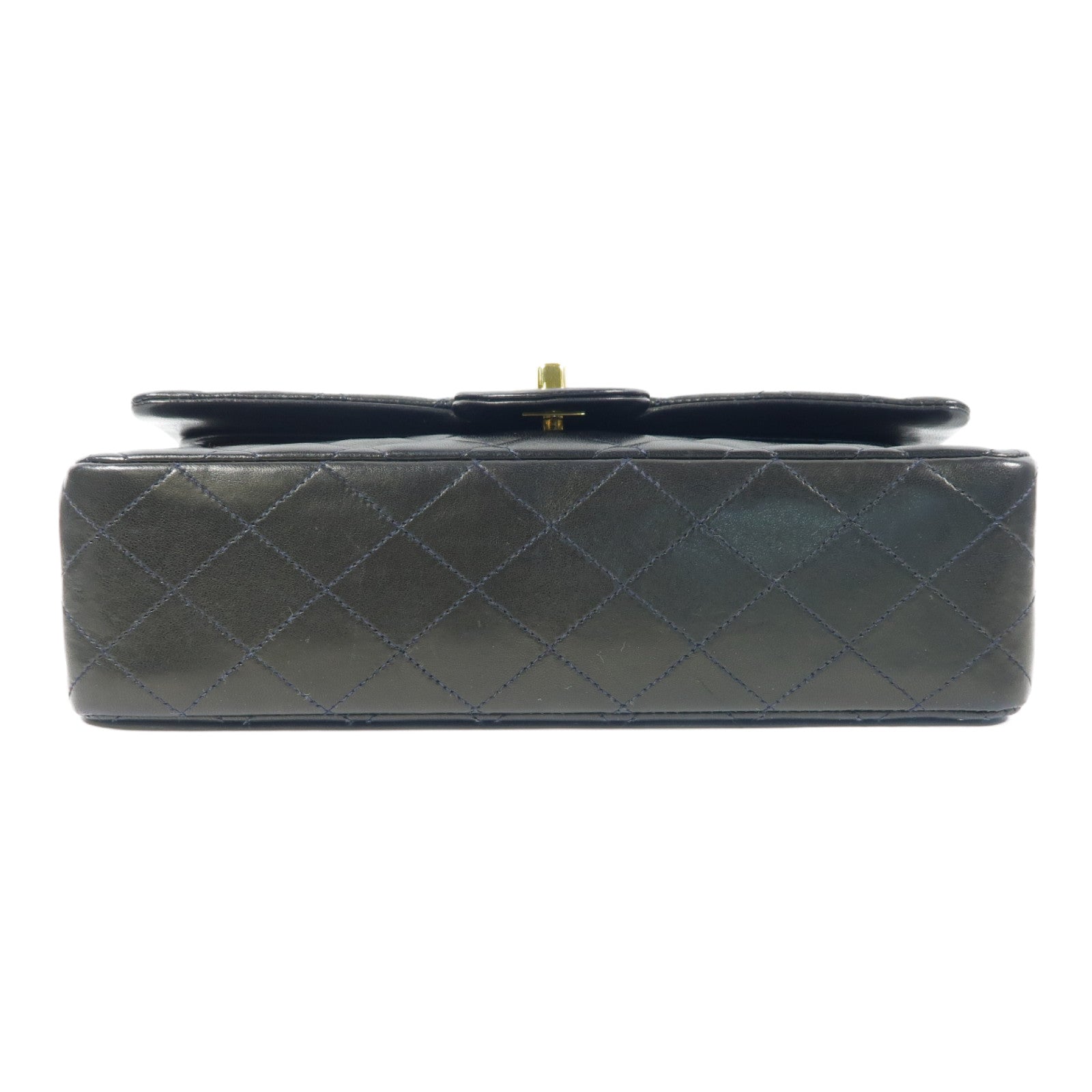 CHANEL 【激減優惠】菱格羊皮皮革Classic 25金扣鏈帶肩背袋黑色