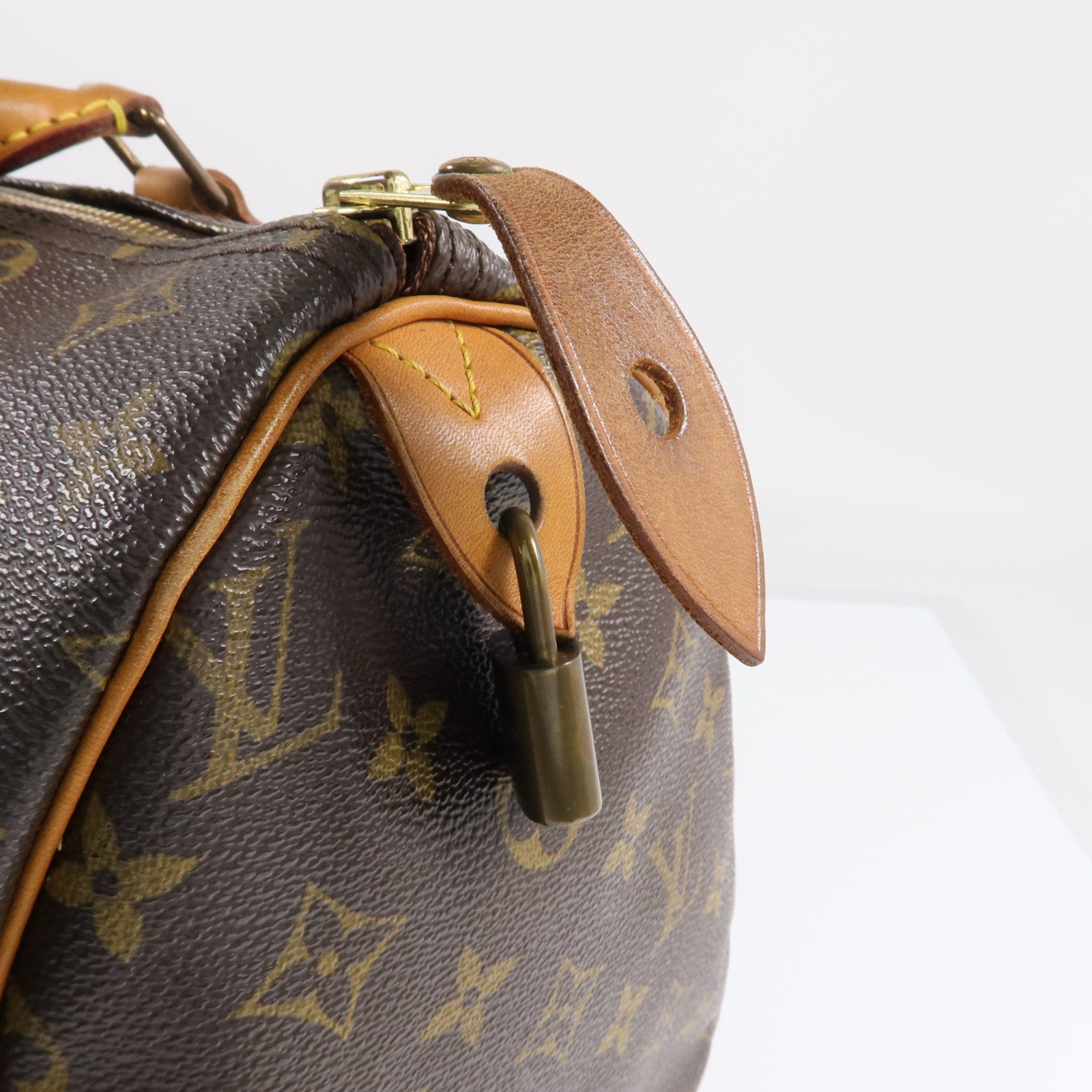 LOUIS VUITTON Monogram Speedy 30金扣手挽袋