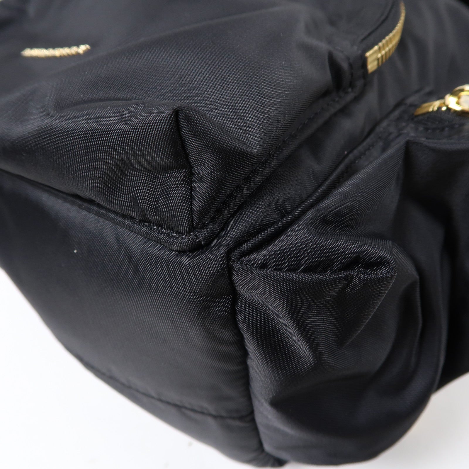 BURBERRY 尼龍Chain Backpack金扣鏈帶背包黑色
