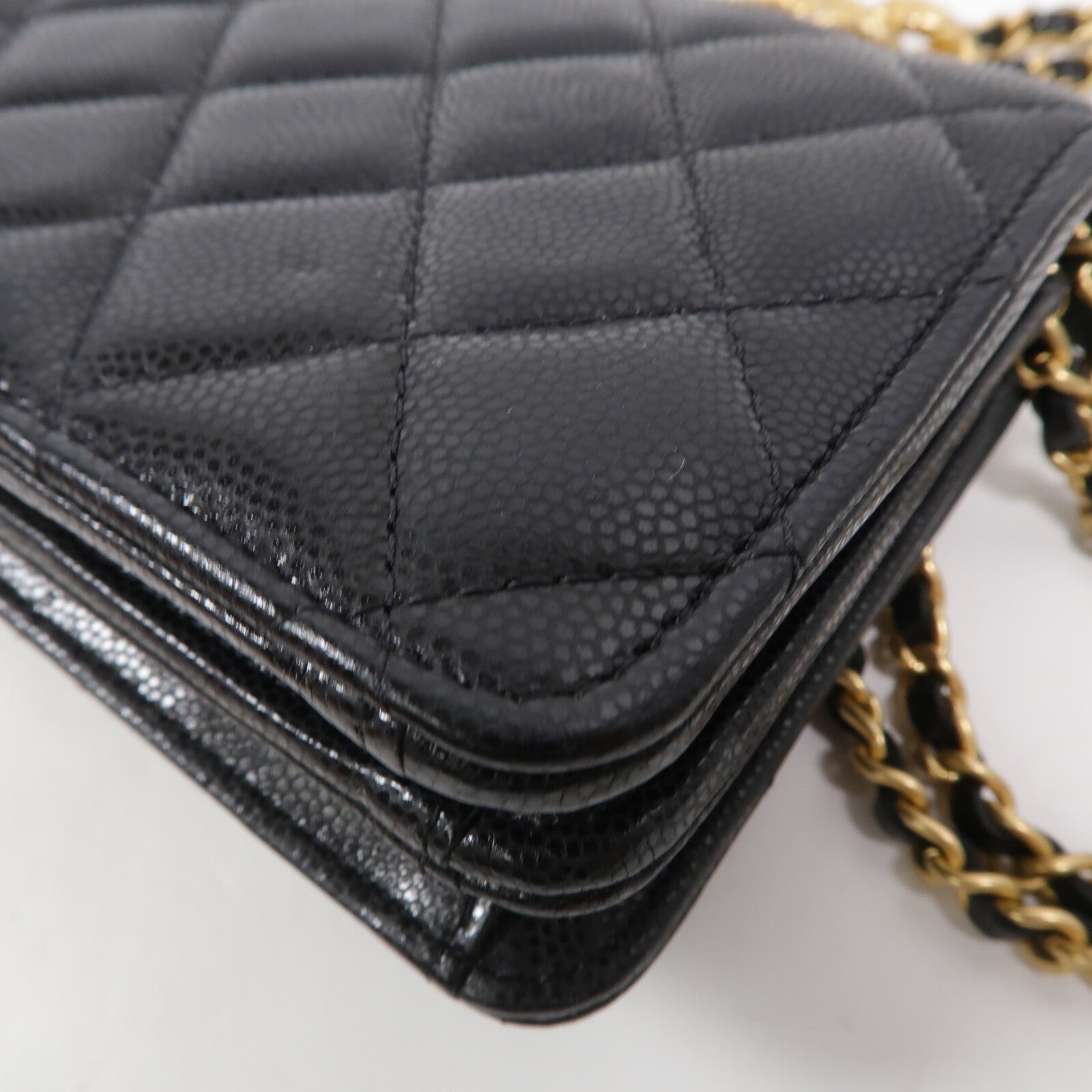 CHANEL 牛皮皮革WOC Wallet On Chain鏈帶肩背袋