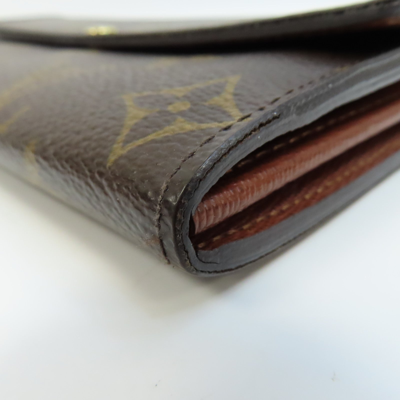 LOUIS VUITTON Monogram Sarah Long Wallet金扣長錢包啡色