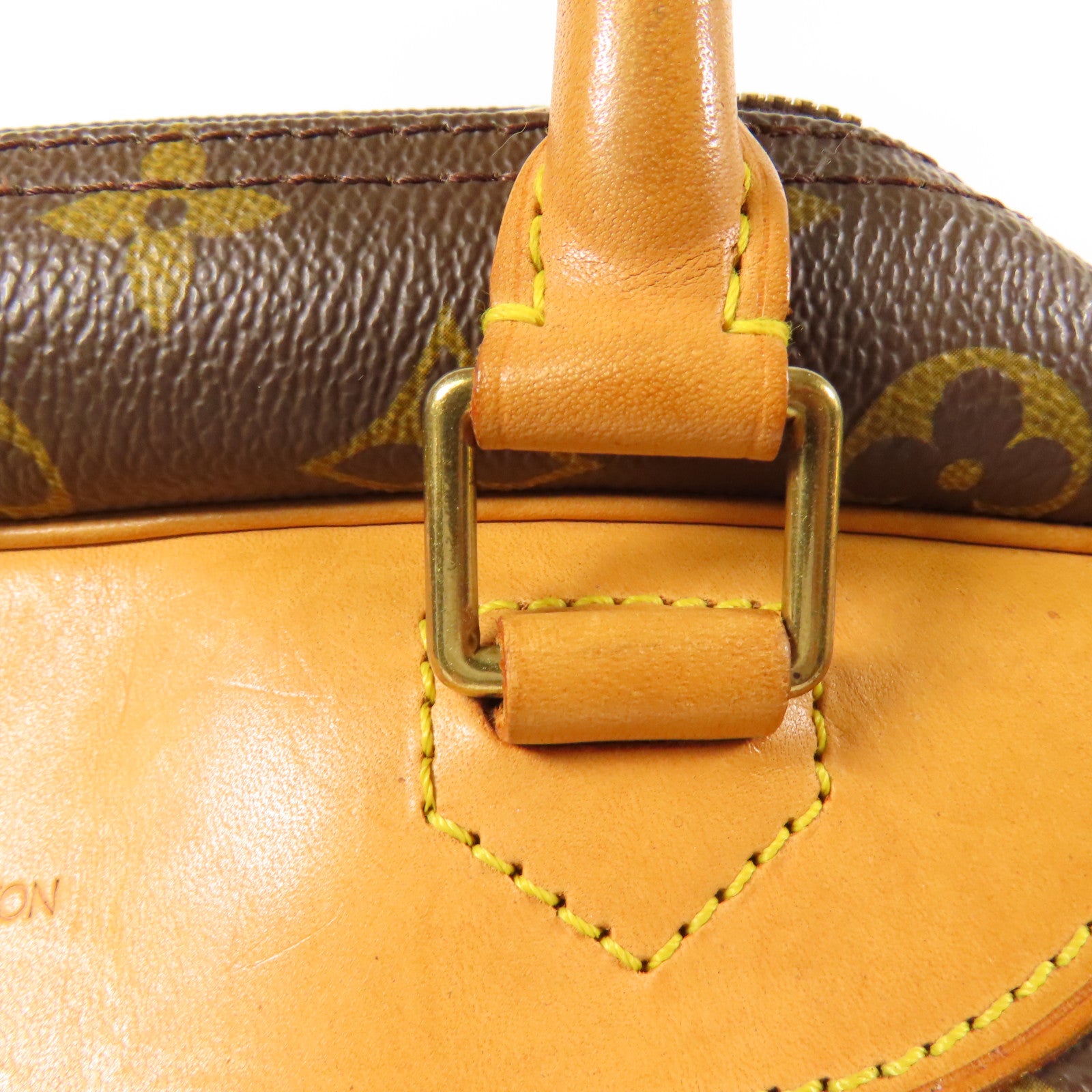 LOUIS VUITTON LV GHW Deauville Handbag M47270 Monogram Brown