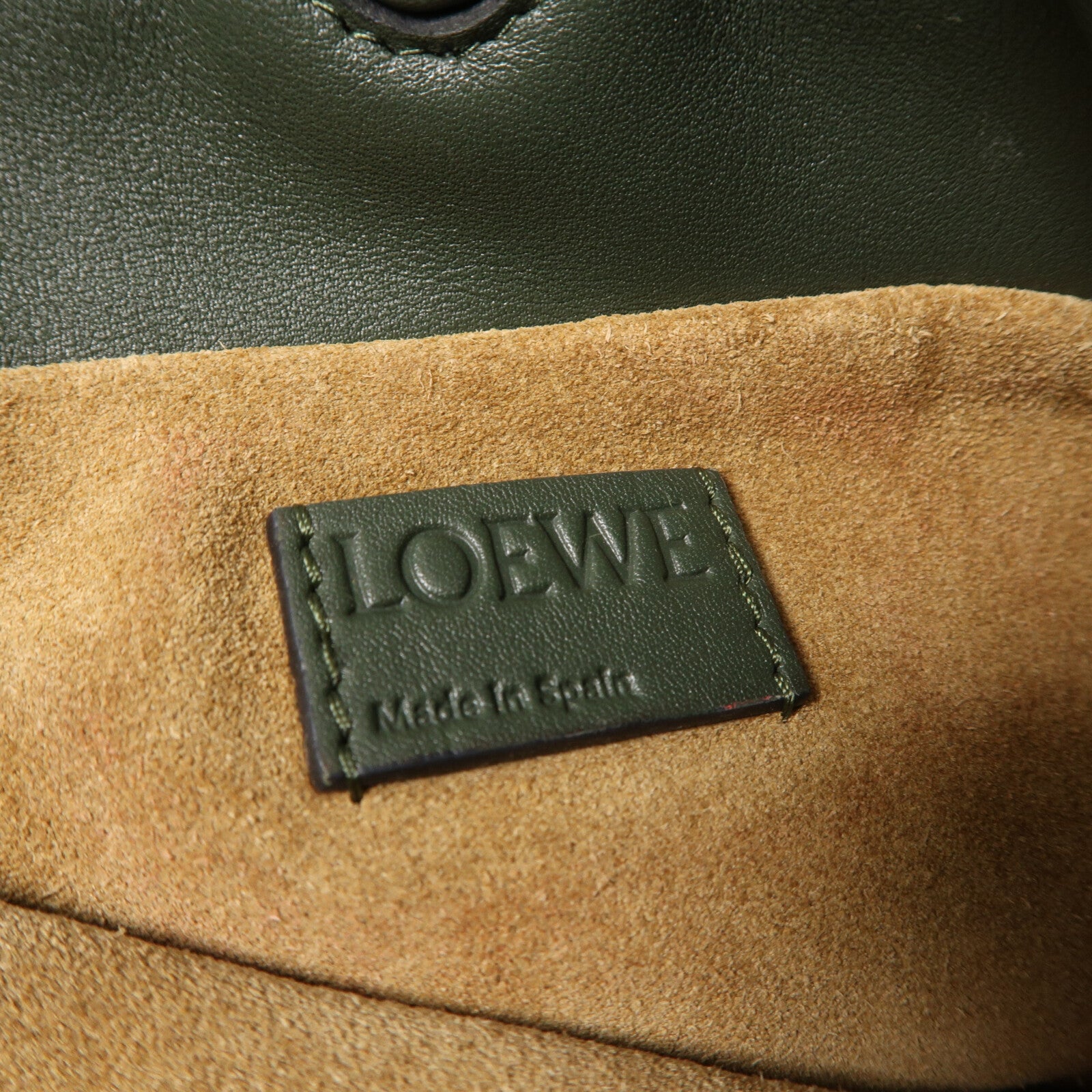 LOEWE 牛皮皮革Flamenco Clutch mini肩背袋