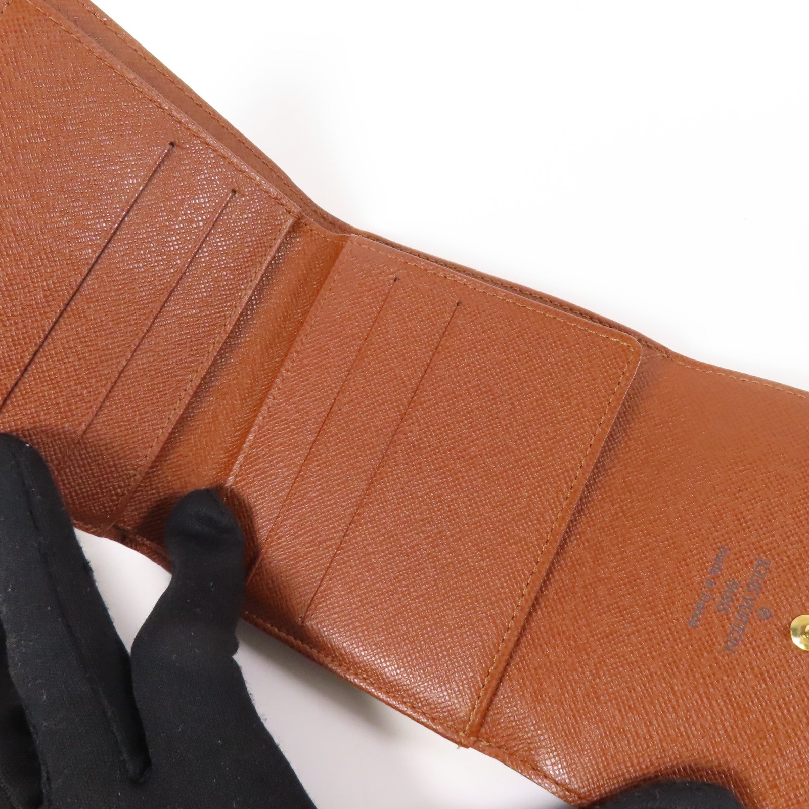 LOUIS VUITTON Monogram Wallet金扣錢包啡色