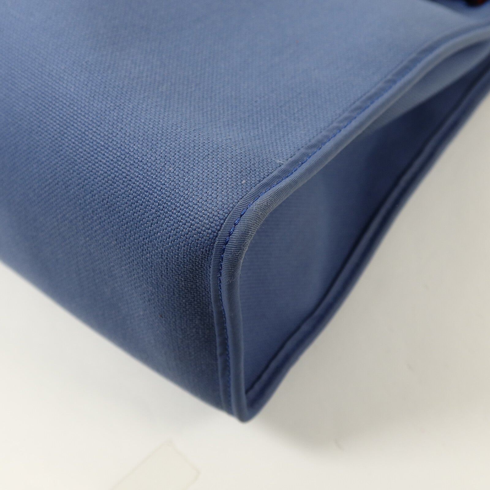 HERMES 帆布Herbag PM手挽肩背兩用袋Bleu Agate