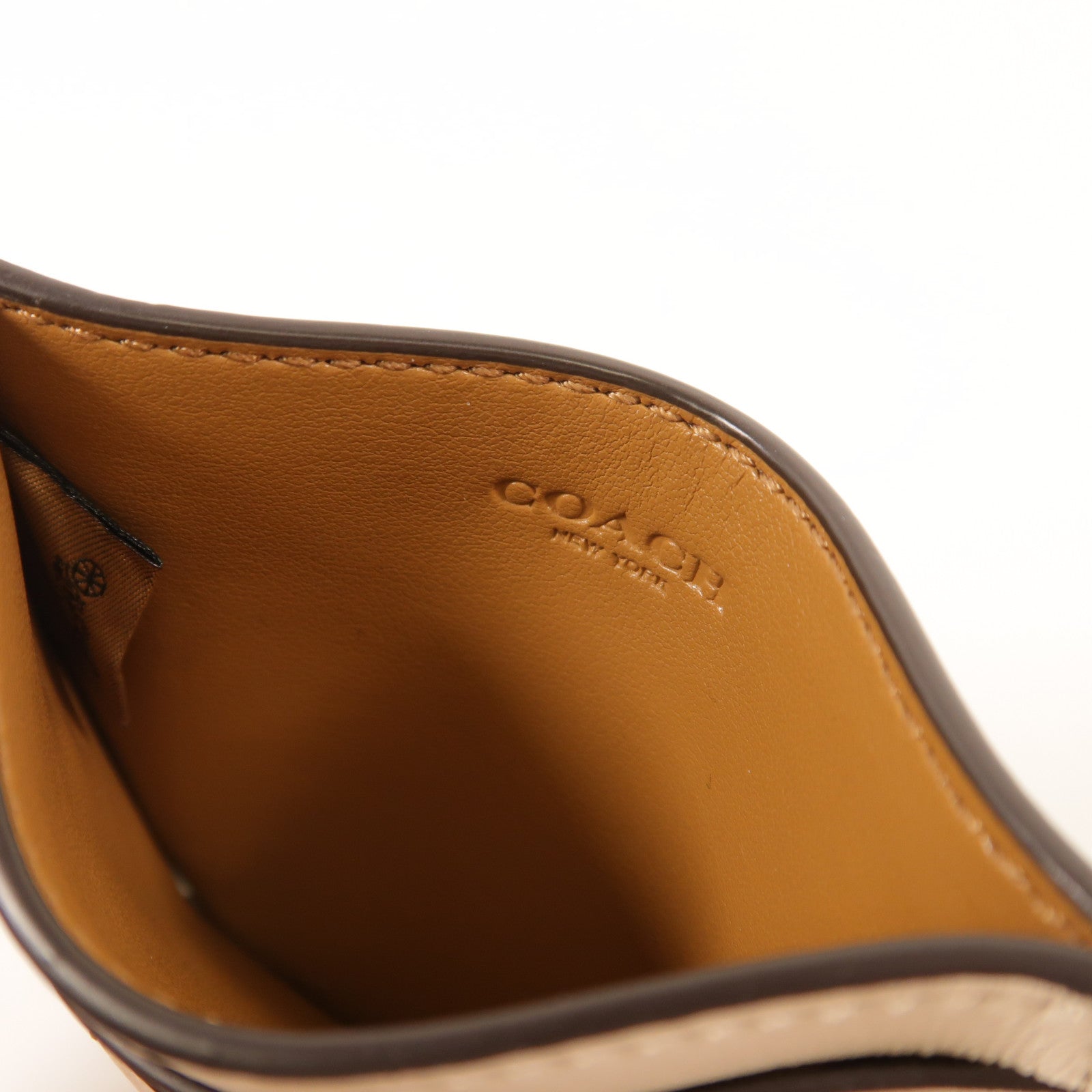 COACH 牛皮皮革Card Case金扣卡片套