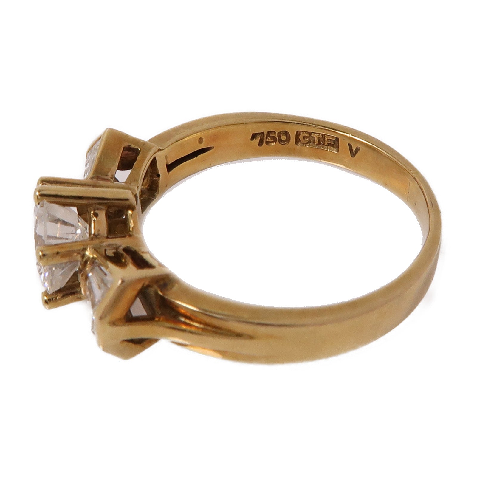 JEWELRY 18K黃金Diamond Ring鑽石戒指US#7.25