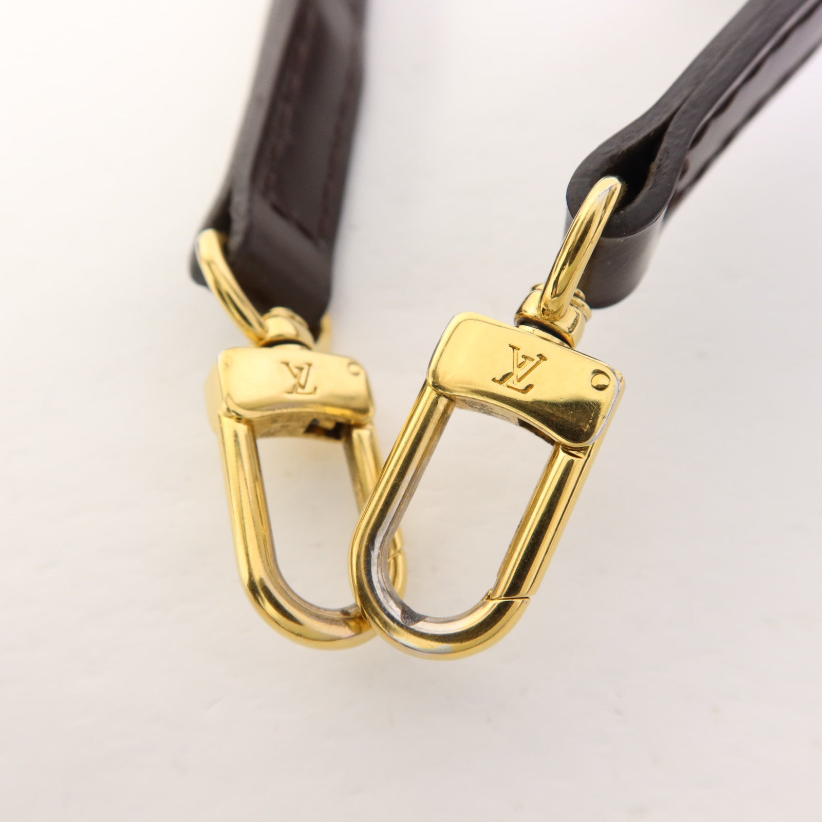 LOUIS VUITTON Damier Alma BB金扣手挽肩背兩用袋棕色