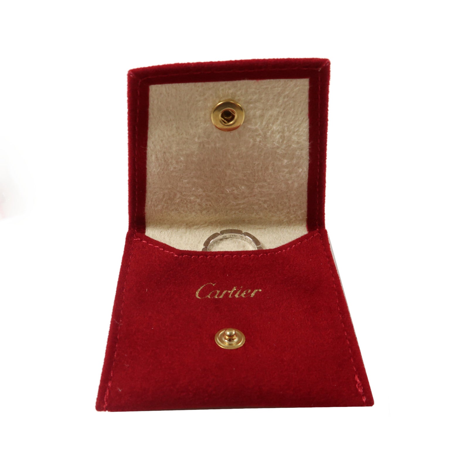 CARTIER 【激減優惠】18K白金Maillon Panthere Wedding Ring戒指US#6