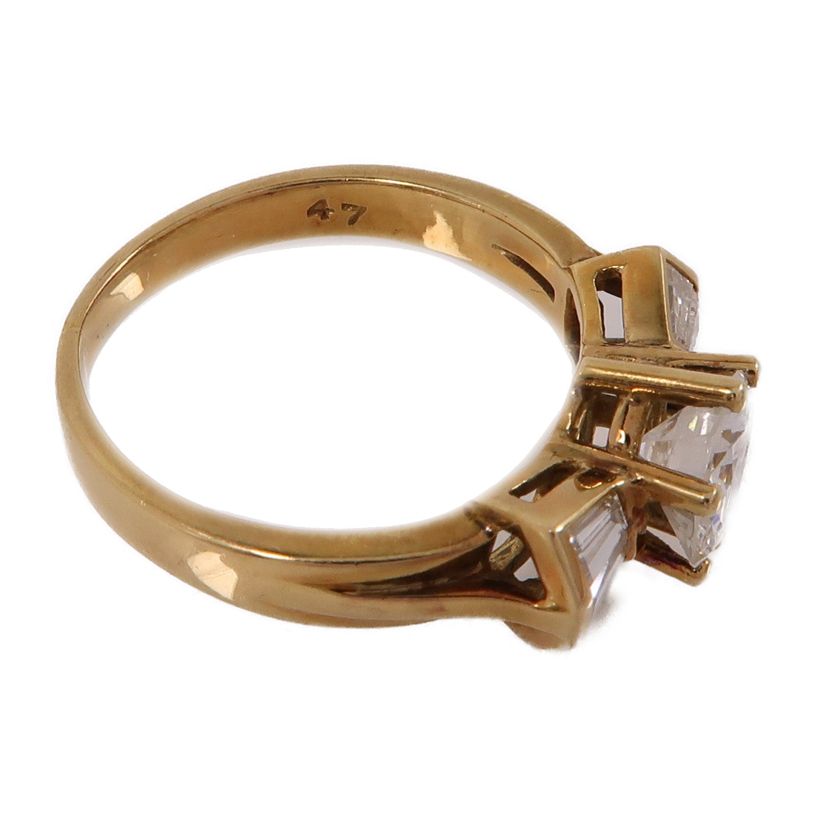 JEWELRY 18K黃金Diamond Ring鑽石戒指US#7.25