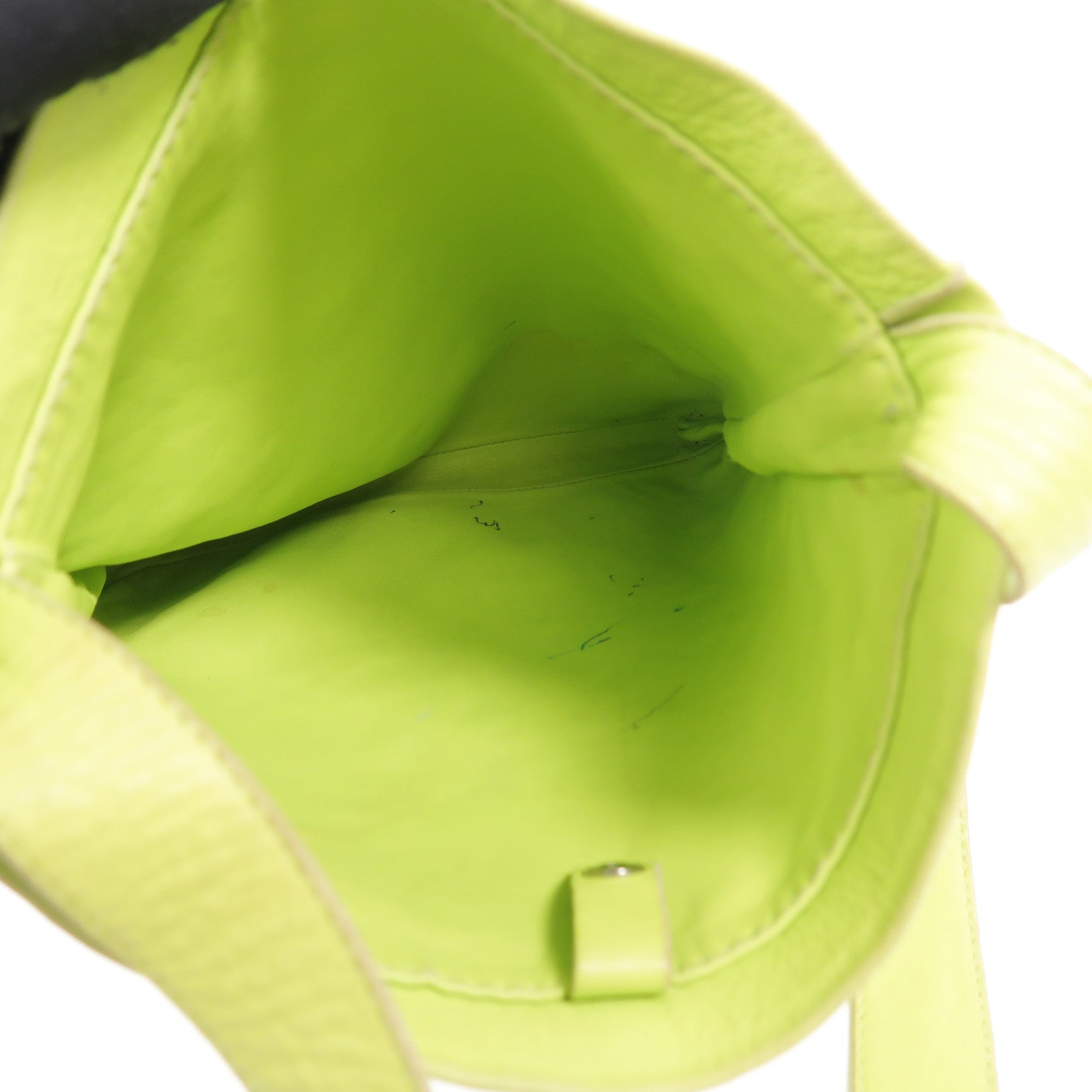 HERMES Milo皮革Clou De Selle肩背袋Kiwi