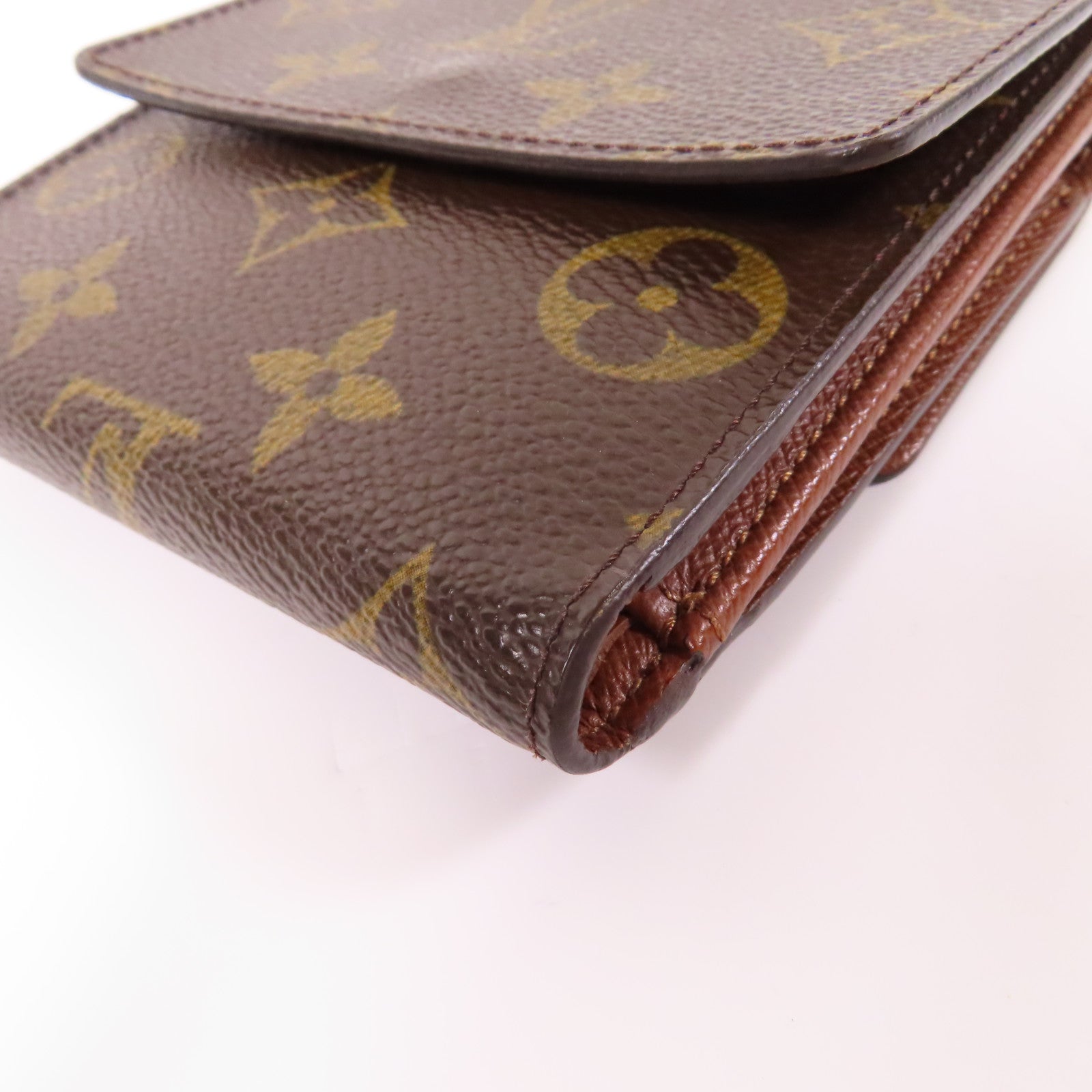 LOUIS VUITTON Monogram Wallet金扣錢包啡色