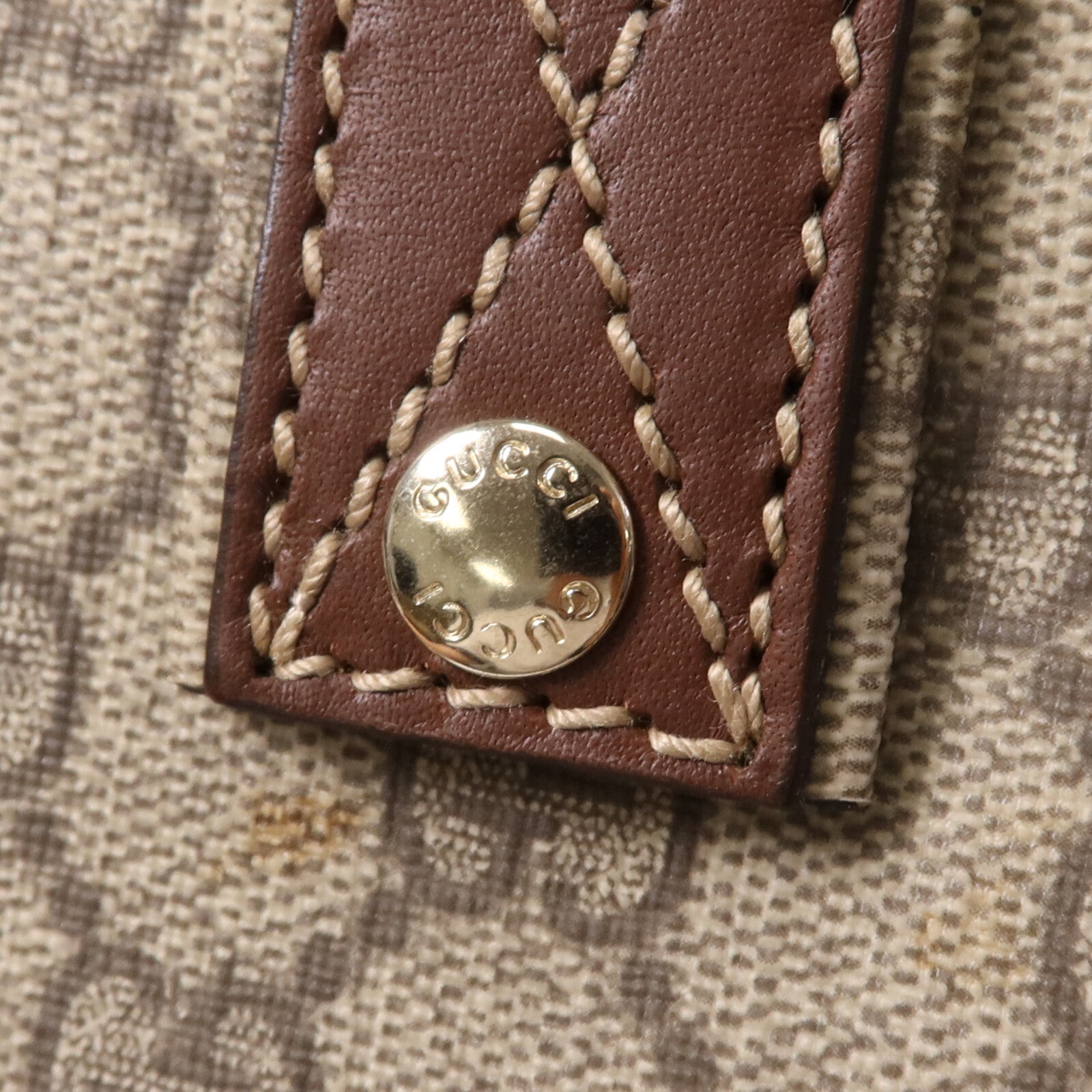GUCCI 塗層帆布Tote Bag金扣手挽袋