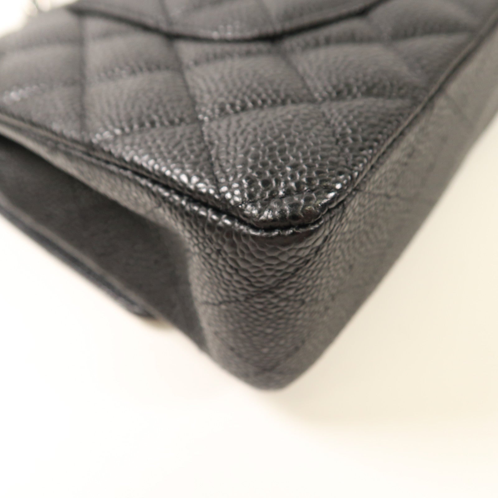 CHANEL 牛皮皮革Classic 25銀扣鏈帶肩背袋