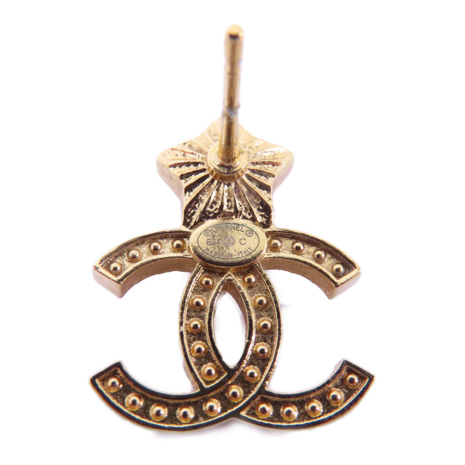 CHANEL 金屬Earrings耳環金色