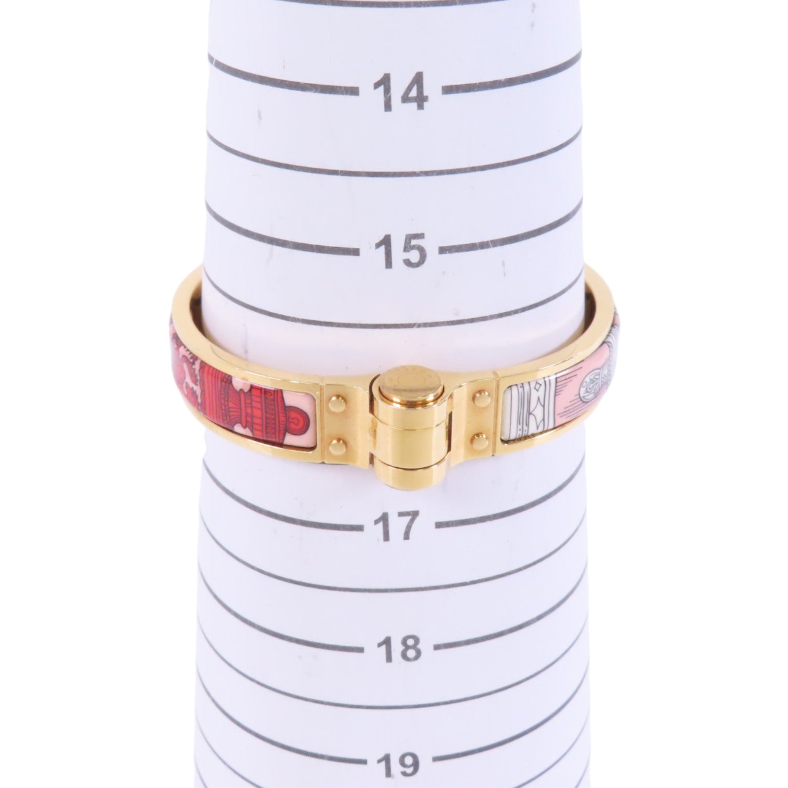 HERMES 金屬/琺瑯Hinged Bracelet金扣手鐲