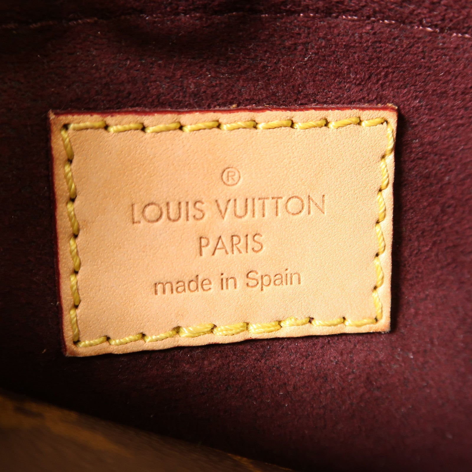 LOUIS VUITTON Monogram Montaigne BB金扣手挽肩背兩用袋棕色
