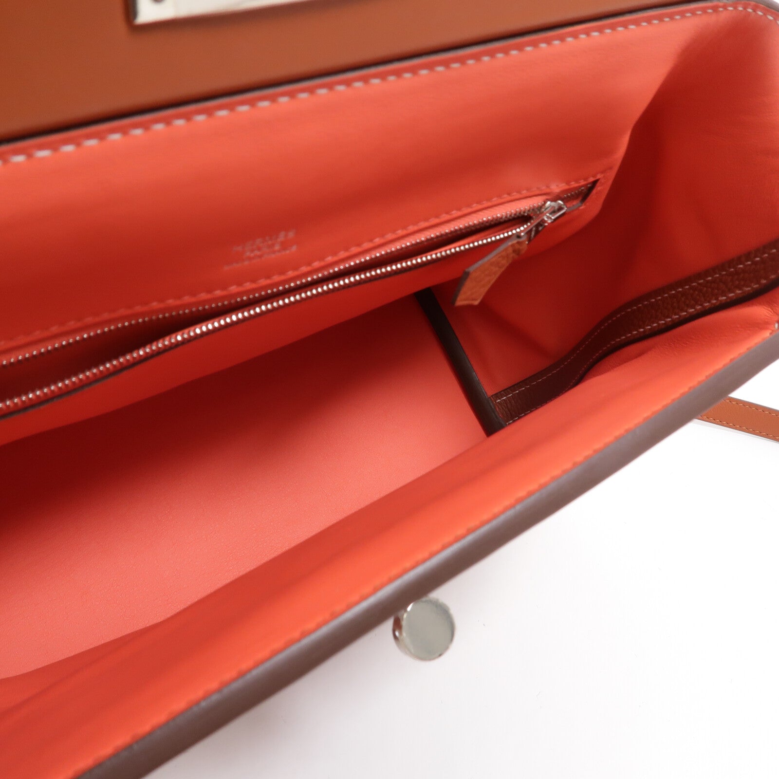HERMES Togo/Swift皮革24/24 29cm手挽肩背兩用袋Sienne/Cuivre/Rose
