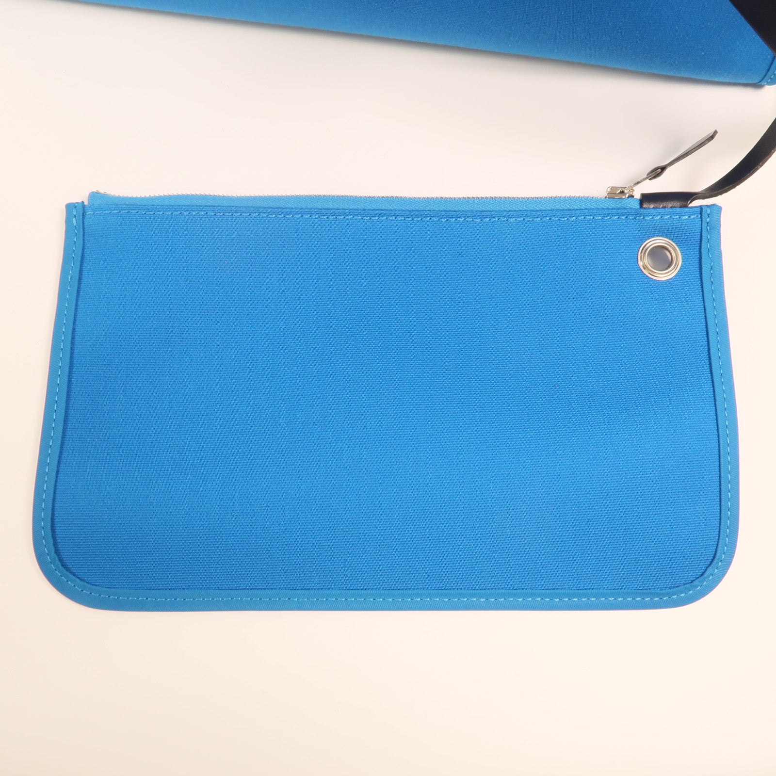 HERMES 帆布Herbag PM銀扣手挽肩背兩用袋