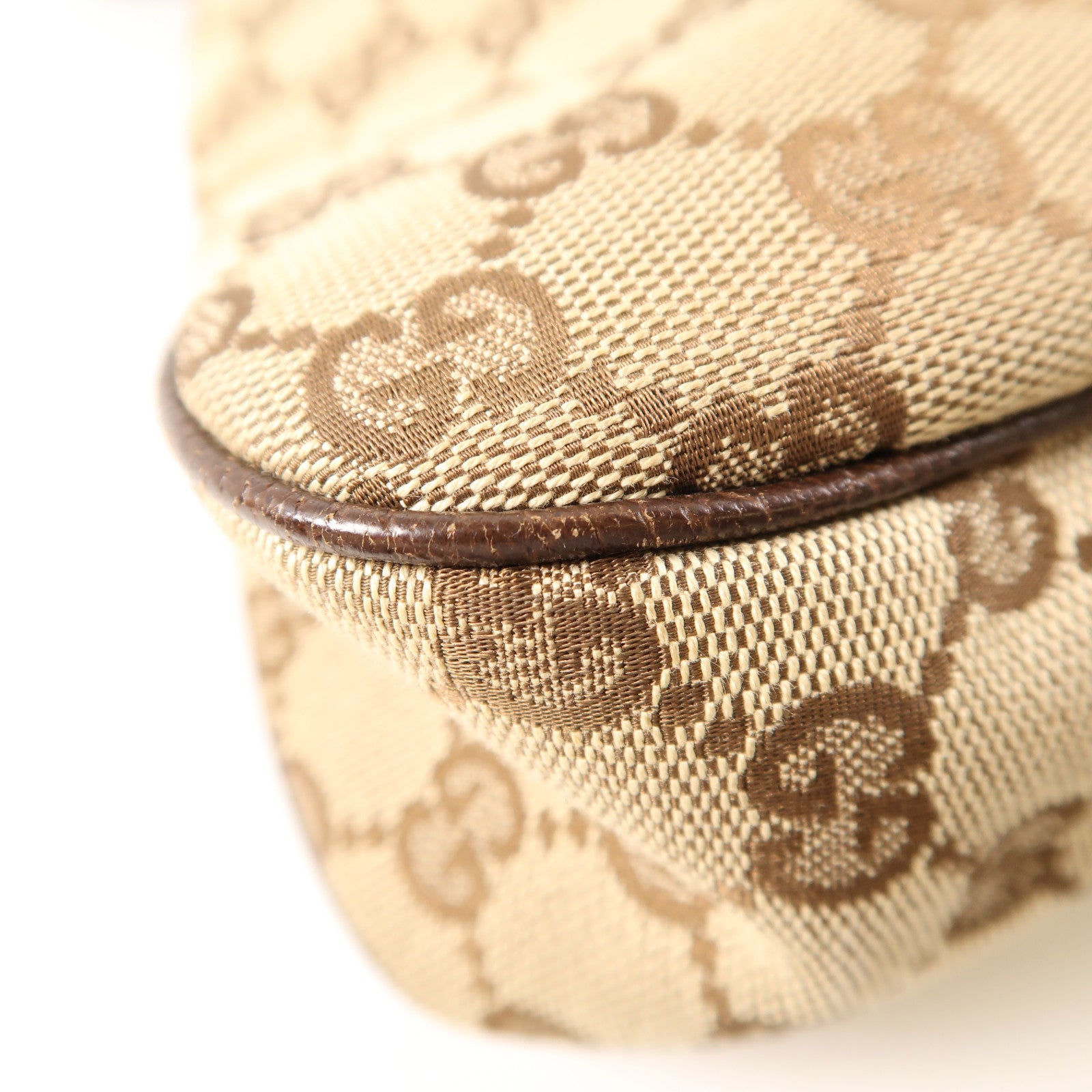 GUCCI 帆布Shoulder Bag肩背袋棕色