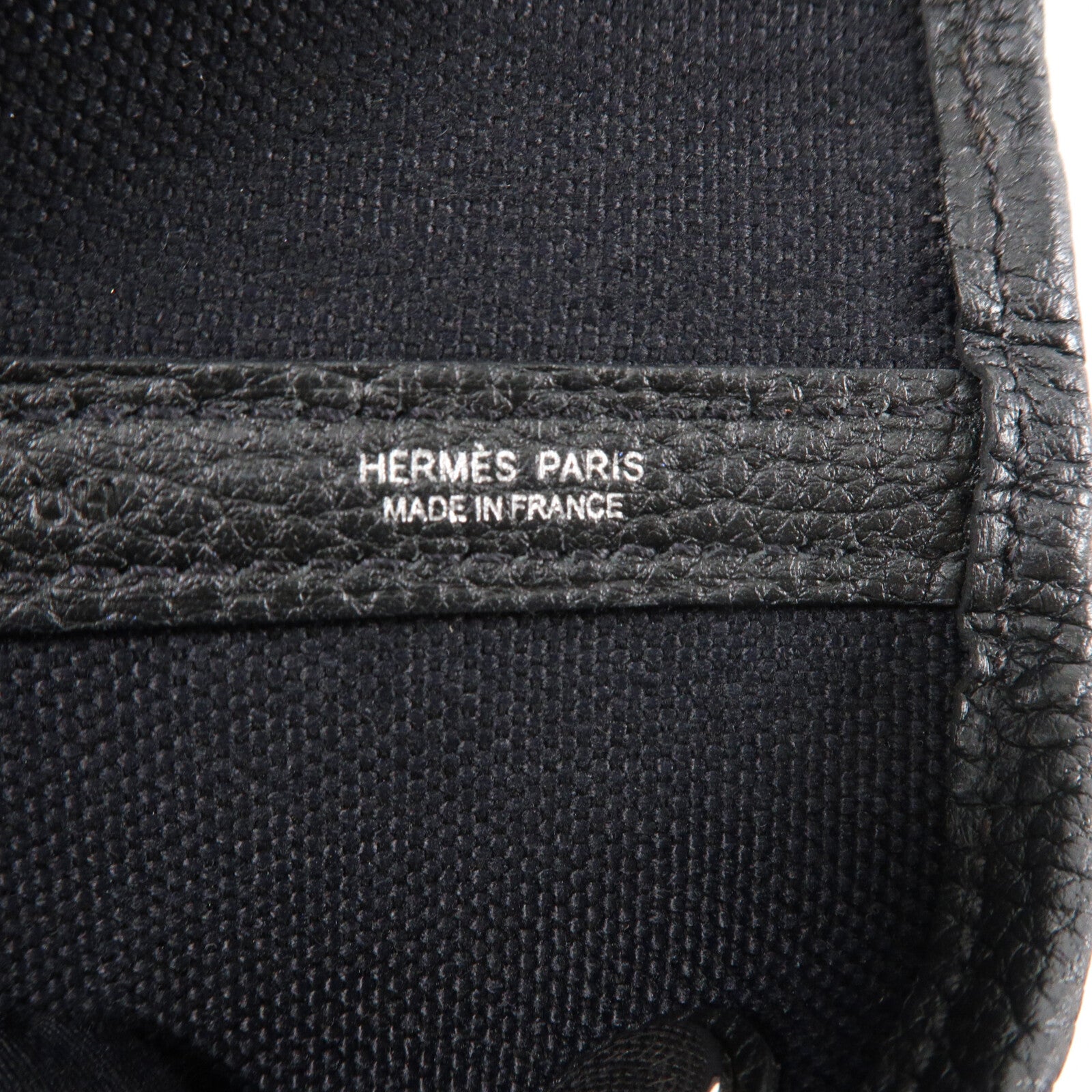 HERMES 帆布Garden Party PM手挽袋Noir