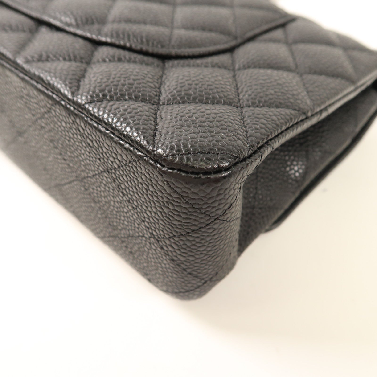 CHANEL 牛皮皮革Classic 25銀扣鏈帶肩背袋