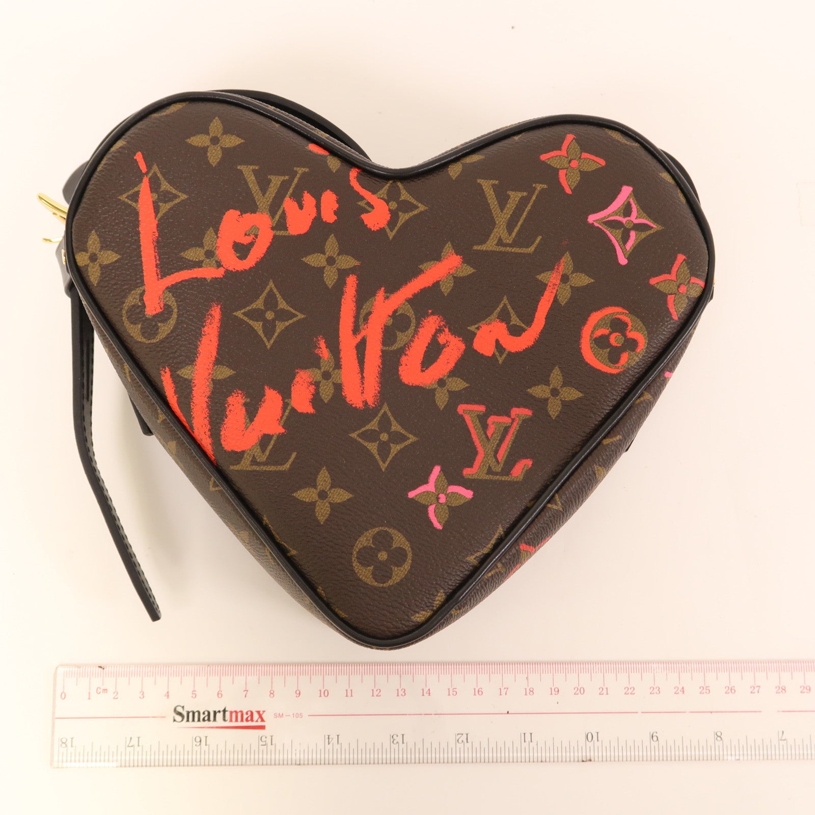 LOUIS VUITTON Monogram Sac Coeur Fall In Love金扣肩背袋棕色