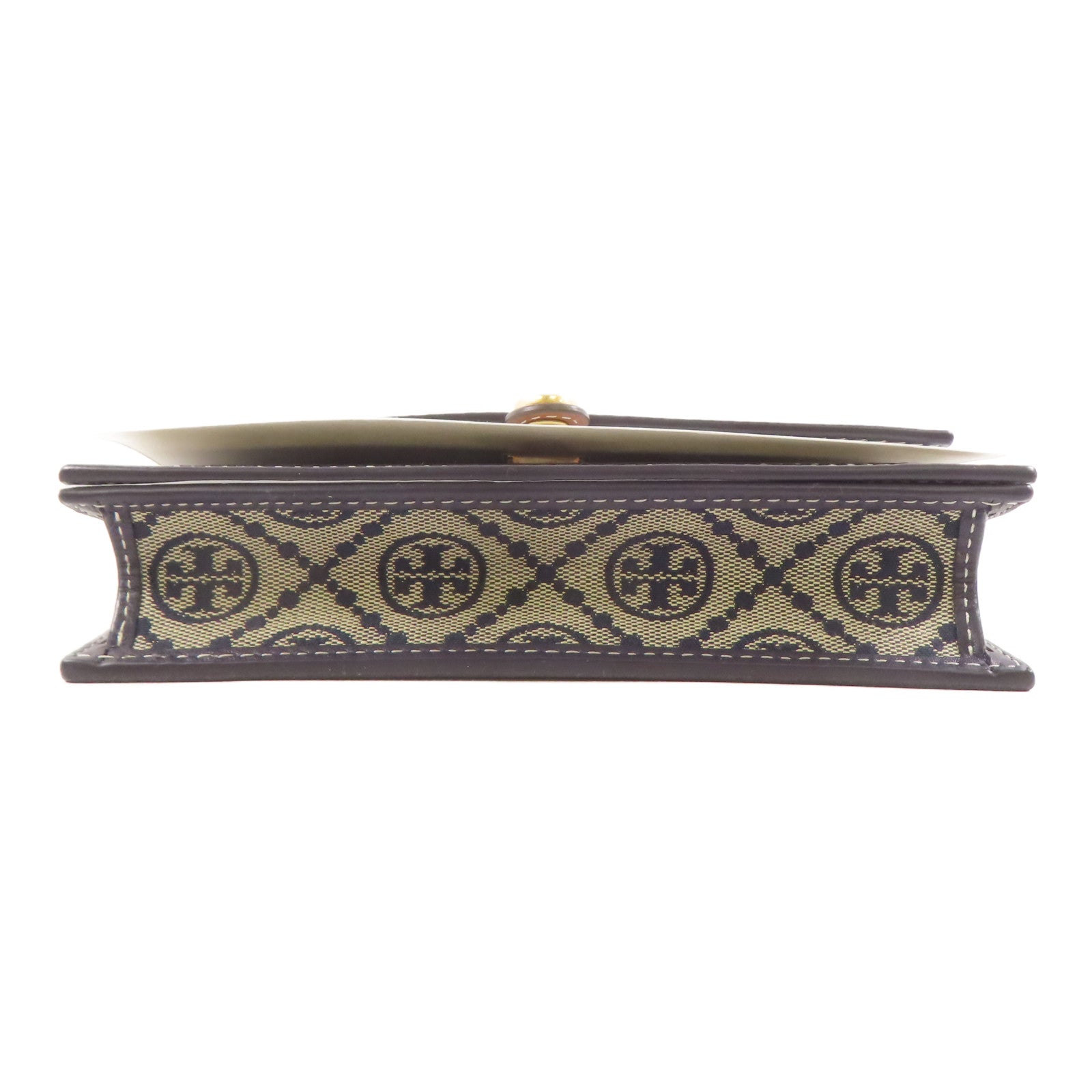 Tory Burch 帆布Shoulder Bag金扣肩背袋灰色