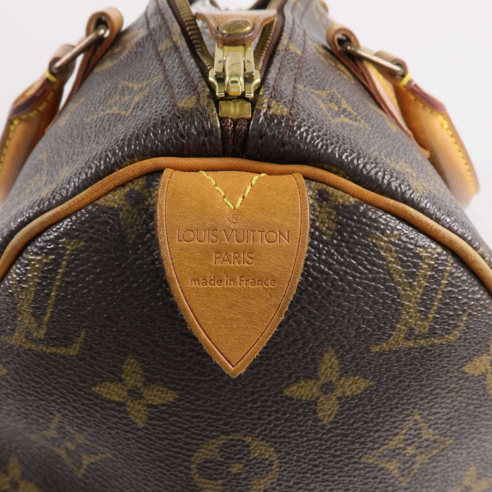 LOUIS VUITTON Monogram Speedy 30金扣手挽袋