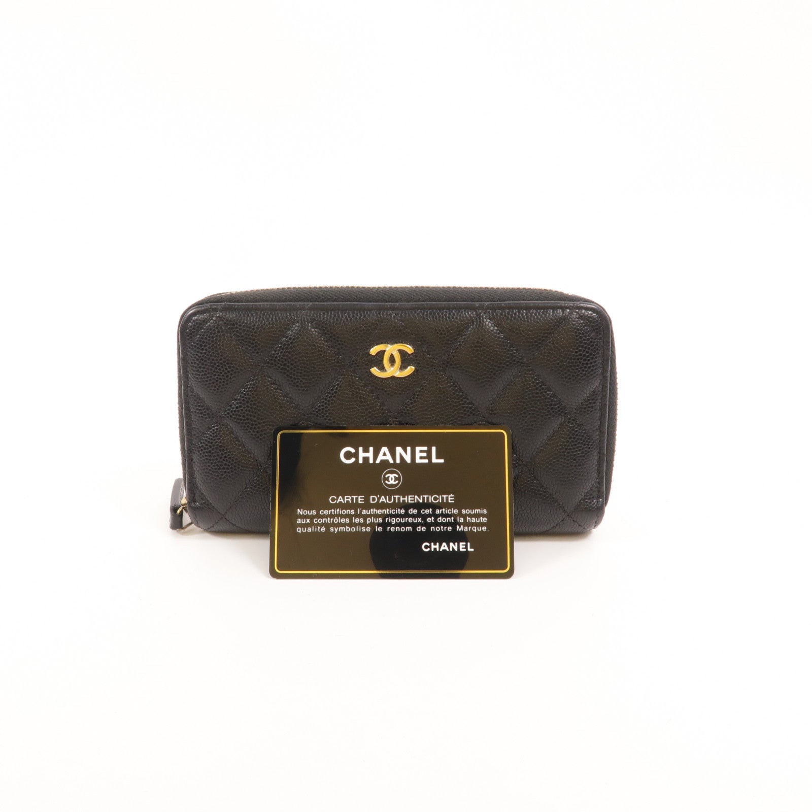 CHANEL 牛皮皮革Classic Medium Zipped Wallet長錢包